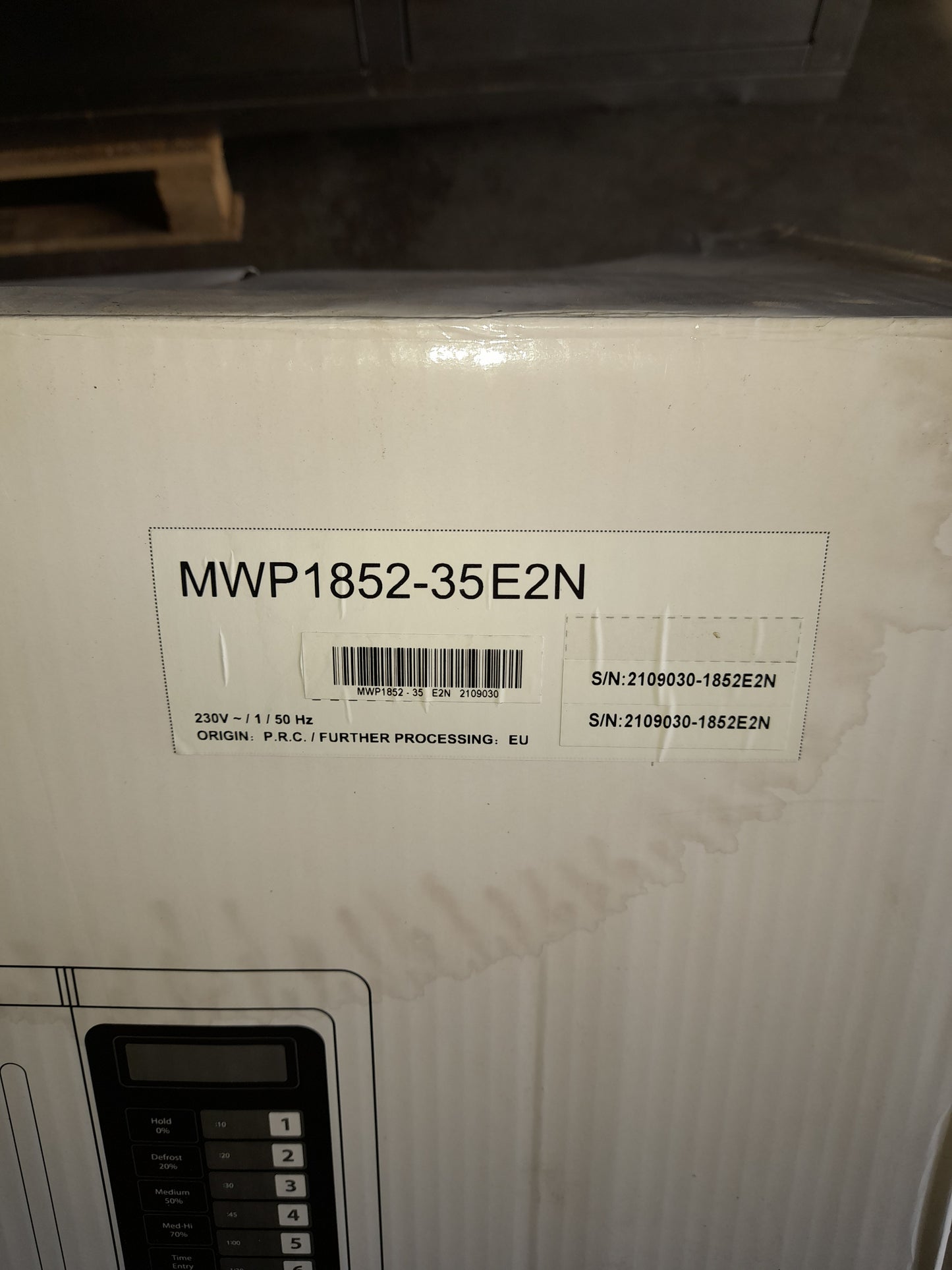 Forno a micronde professionale usato in acciaio aisi 304 (220 v) ( assorbimento 3 kw ) con scatola imballo Attrezzatura da ristorazione usata Sd Service Store