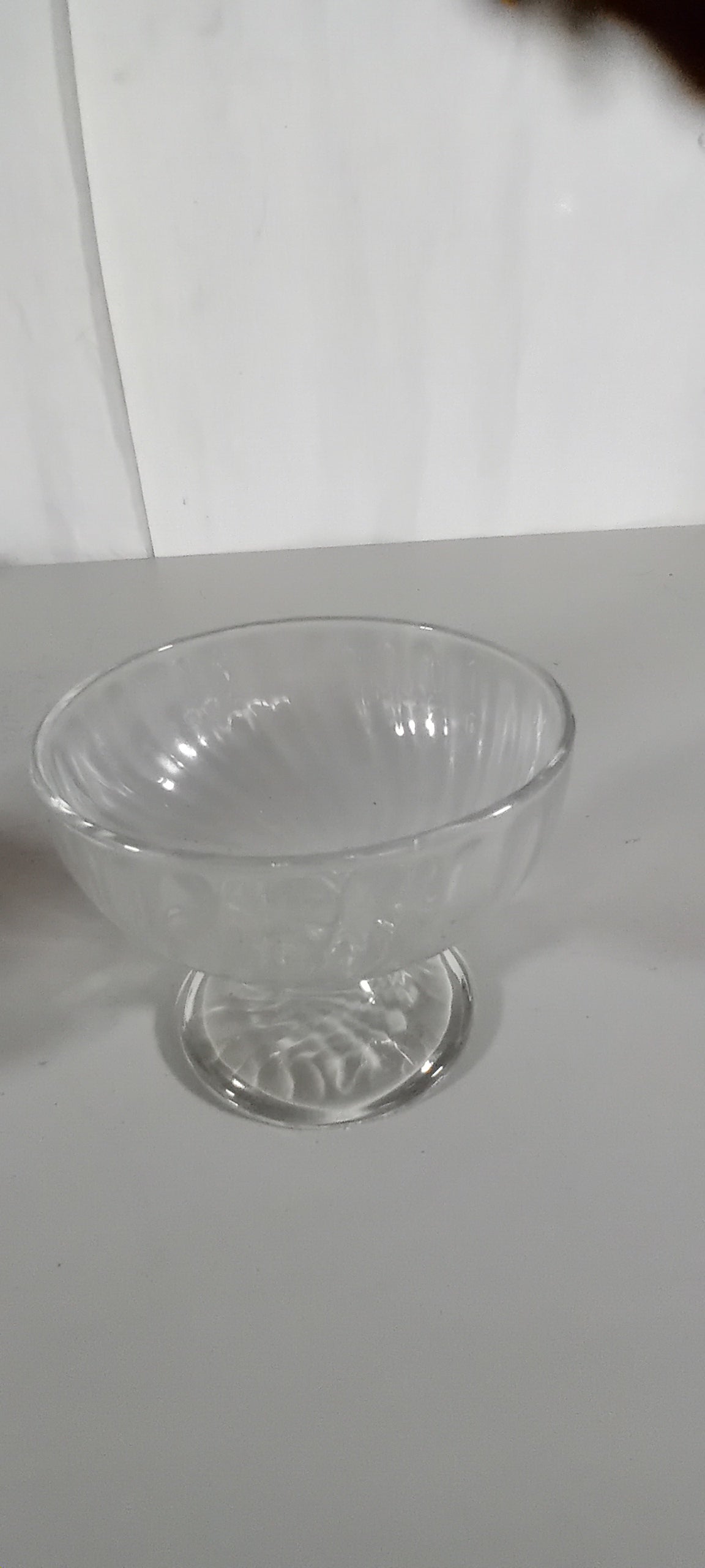 Bicchieri in vetro per gelato usati,per ristorante, servizio composto da 6pz. Attrezzatura da ristorazione usata Sd Service Store