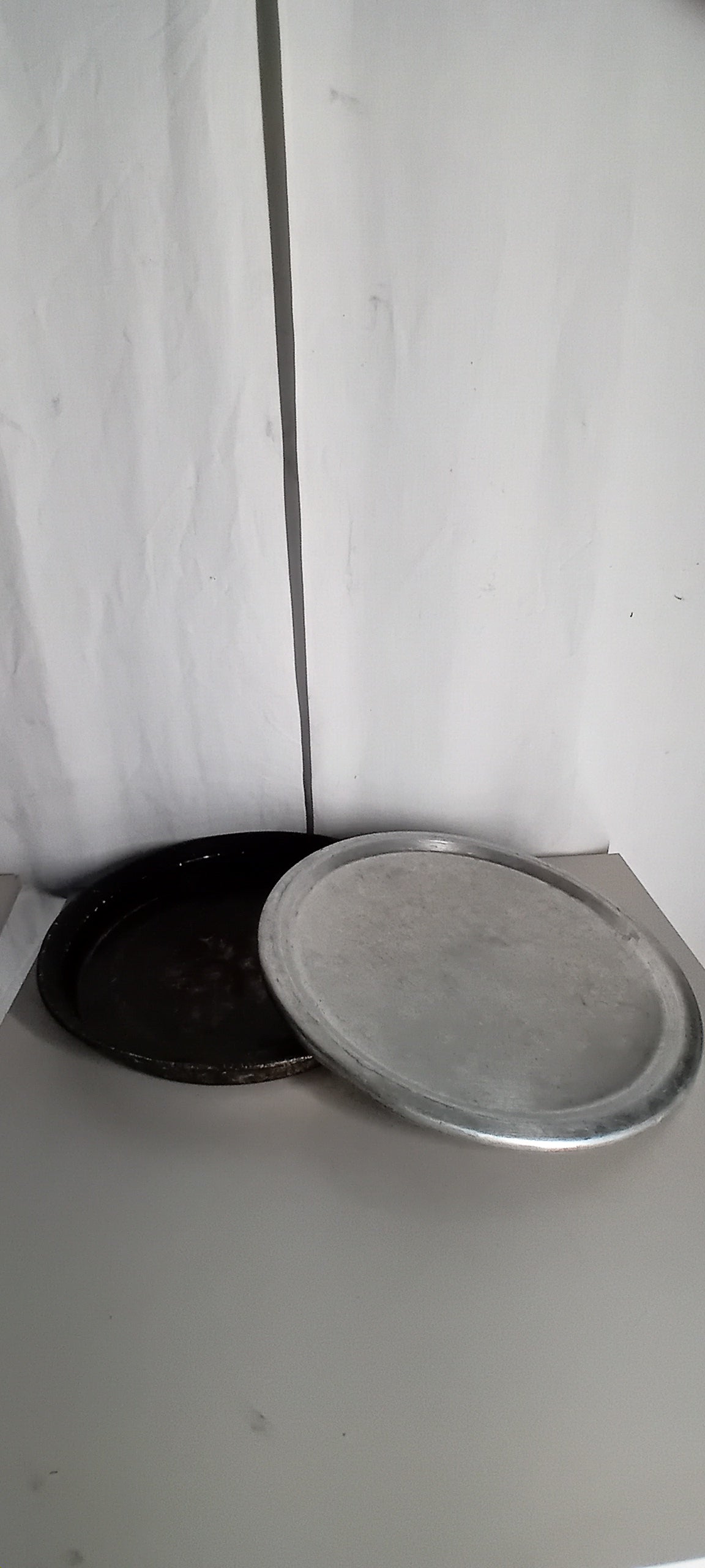 Teglia usata in rame stagnato, venduta insieme al coperchio in alluminio, diametro 40cm, altezza 5cm Attrezzatura da ristorazione usata Sd Service Store