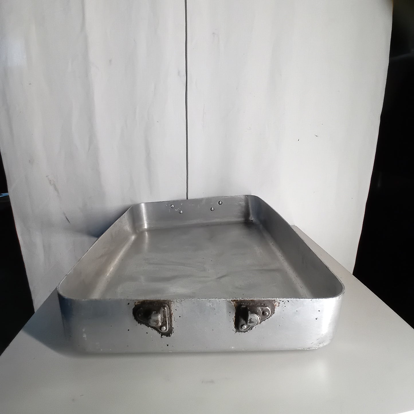 Teglia forno usata in alluminio con 1 manico 60x44cm altezza 10cm Attrezzatura da ristorazione usata Sd Service Store