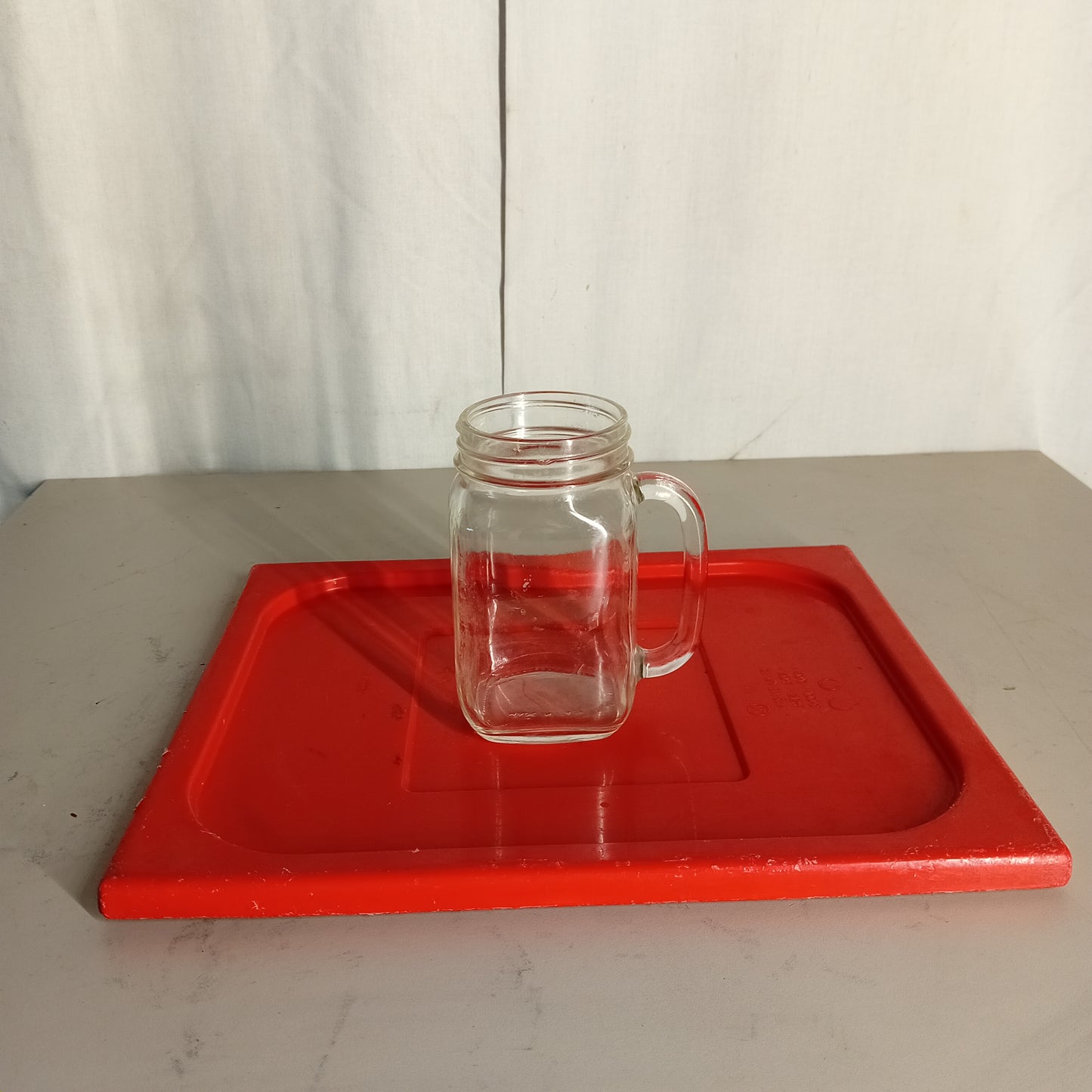 Caraffe in vetro usate da mezzo litro, 6 pezzi venduti insieme Attrezzatura da ristorazione usata Sd Service Store