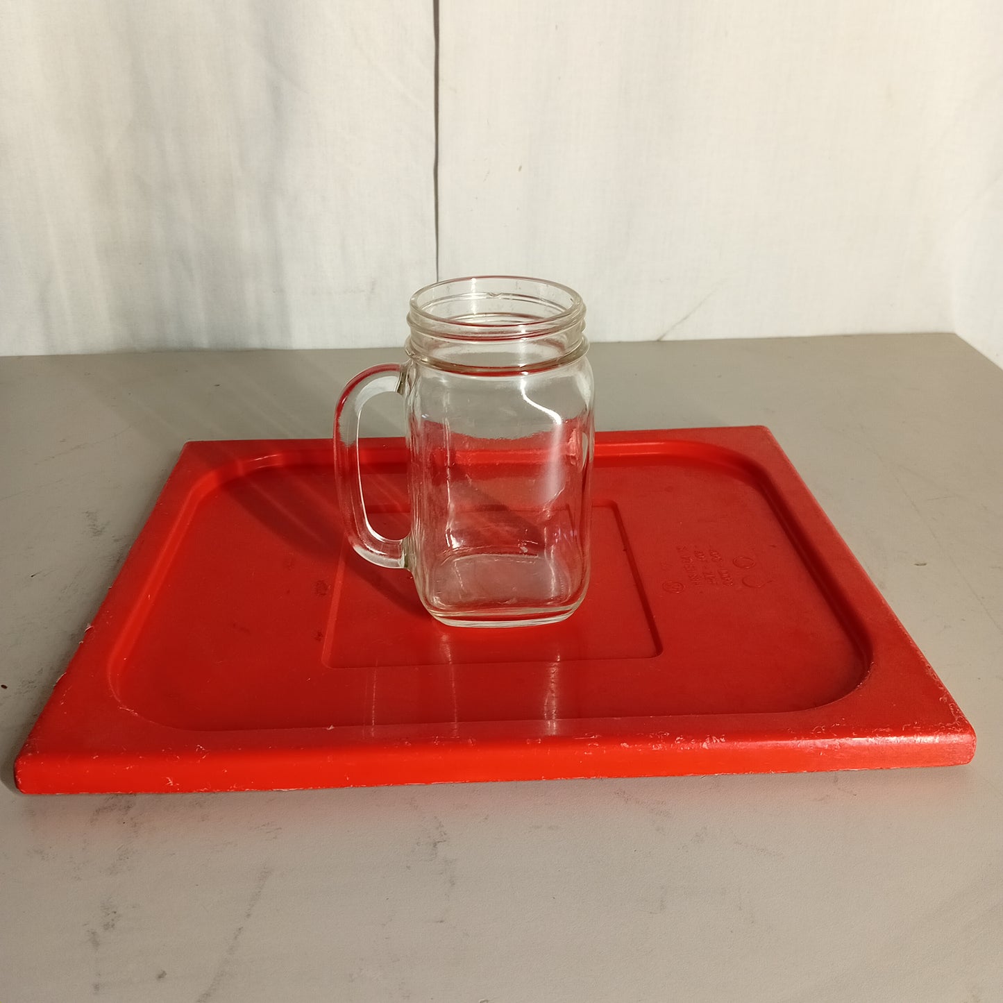 Caraffe in vetro usate da mezzo litro, 6 pezzi venduti insieme Attrezzatura da ristorazione usata Sd Service Store