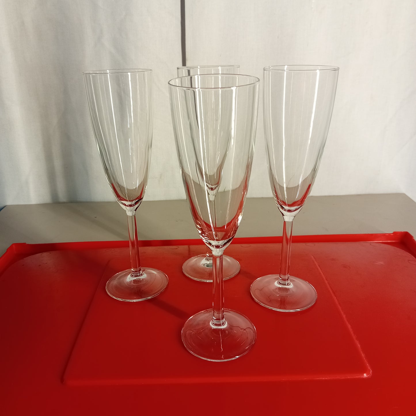 Bicchieri da champagne usati in vetro, 11 pezzi venduti insieme Attrezzatura da ristorazione usata Sd Service Store