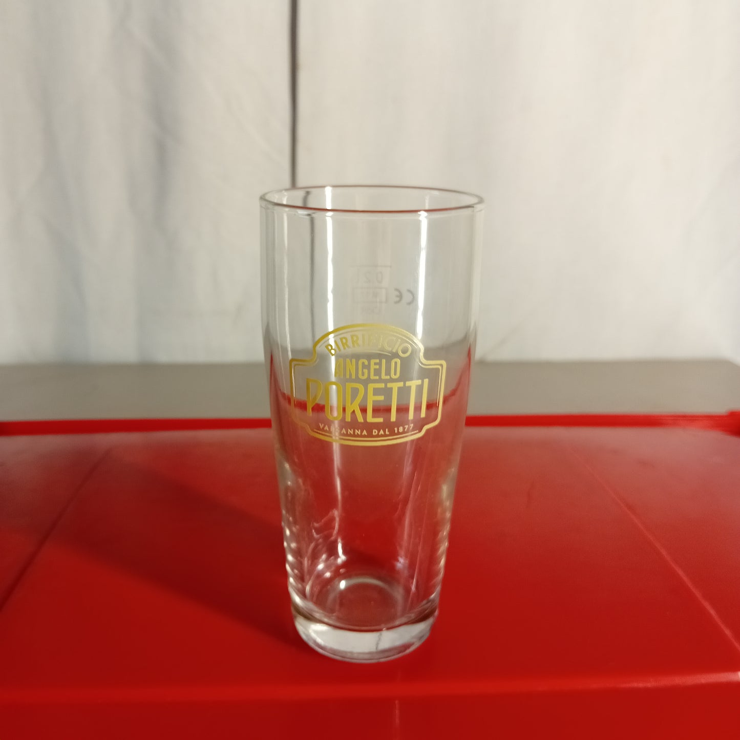 Bicchieri birra usati in vetro Birrificio Poretti, da 0,2l., set da 11 pezzi Attrezzatura da ristorazione usata Sd Service Store