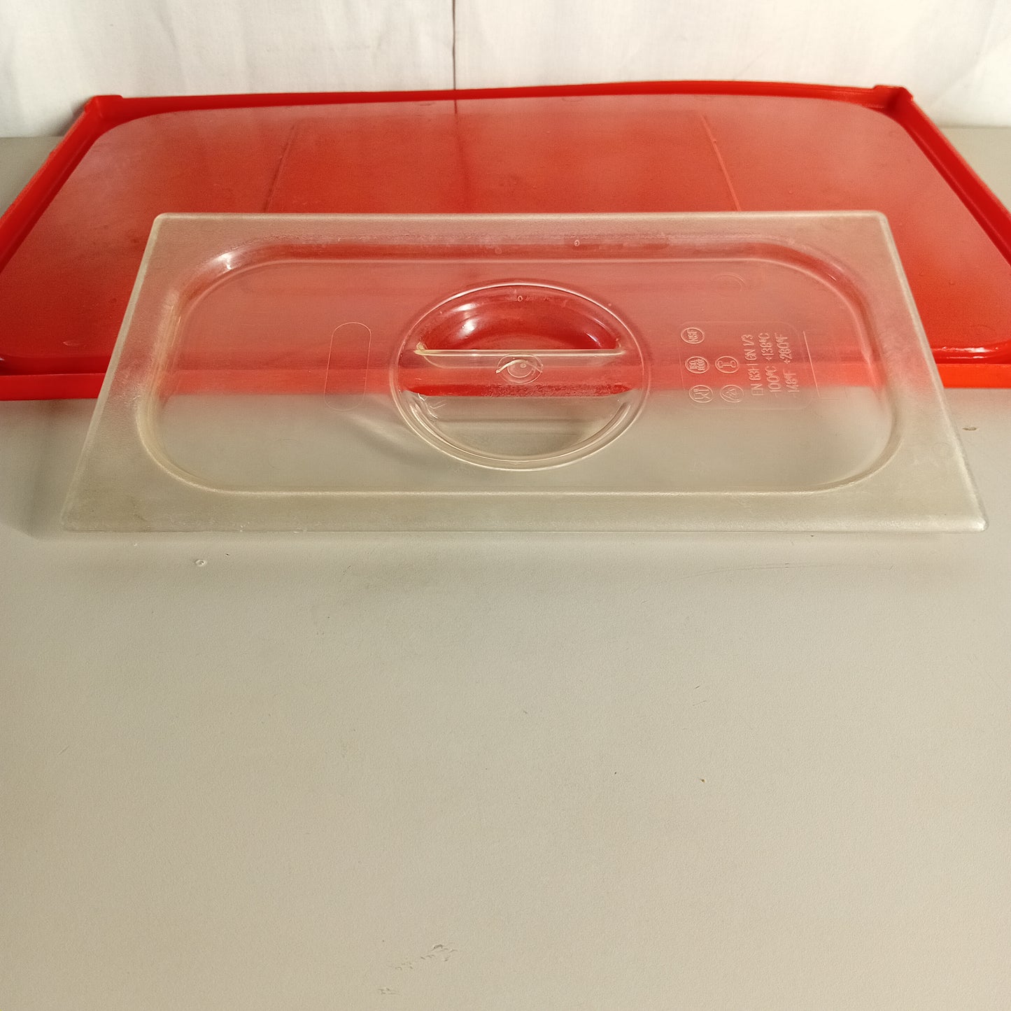 Coperchio usato in policarbonato con maniglia per gastronorm 32x17cm gn 1/3 Attrezzatura da ristorazione usata Sd Service Store