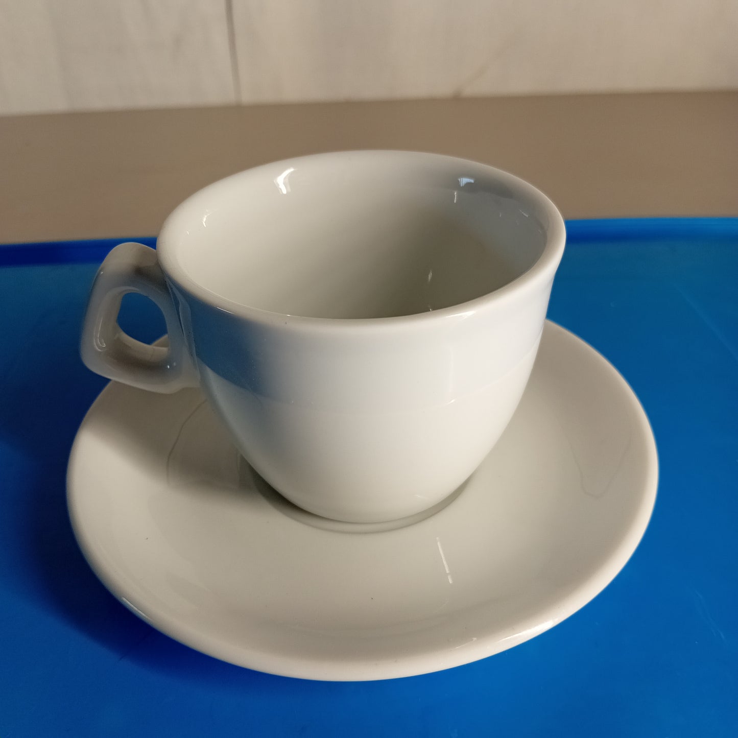 Tazze per cappuccino usate "Torveca", vendute in blocco con il proprio piattino, 10 pezzi Attrezzatura da ristorazione usata Sd Service Store