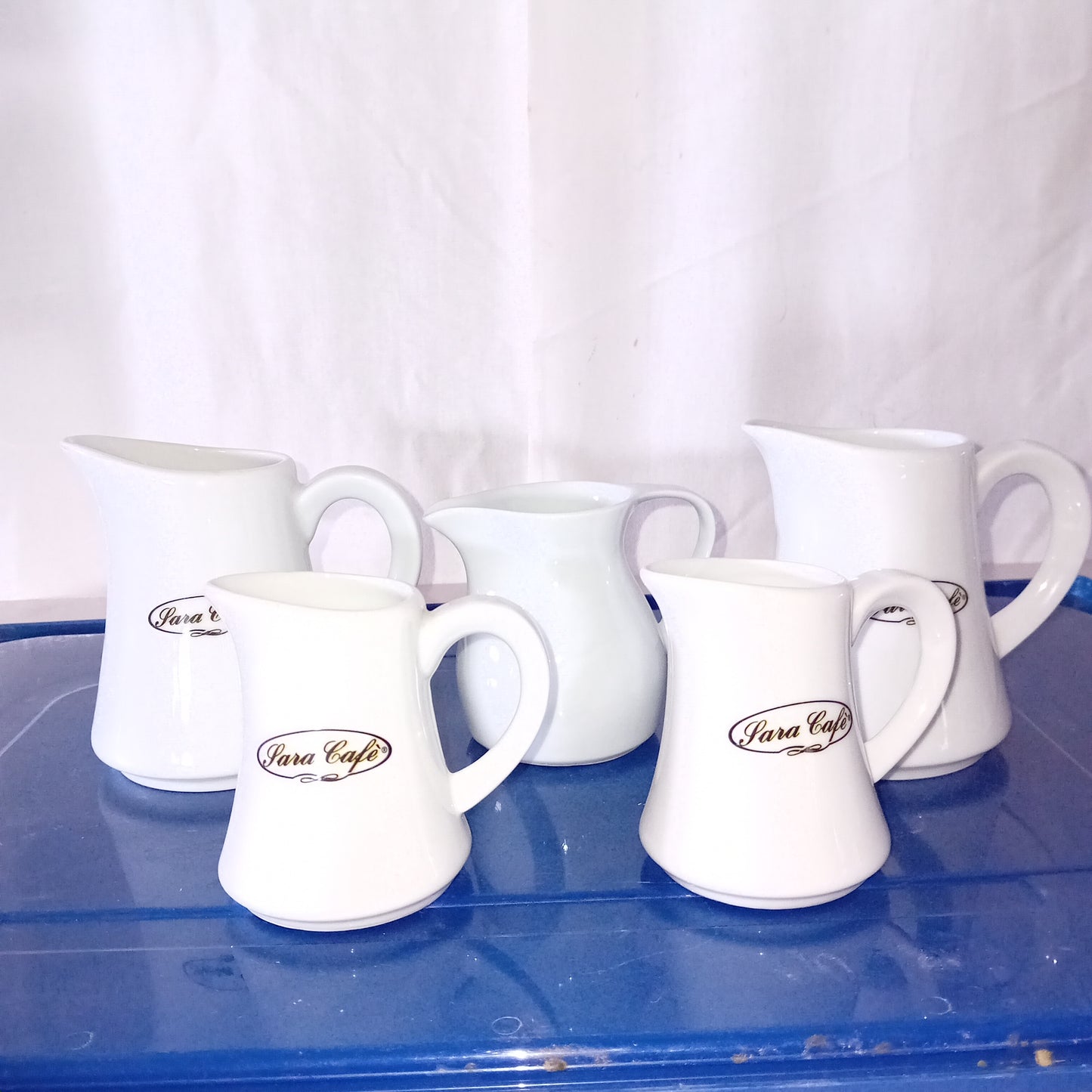 Tazzine da caffè usate in vetro con piattino, vendute insieme ad accessori bar, vedi descrizione Attrezzatura da ristorazione usata Sd Service Store
