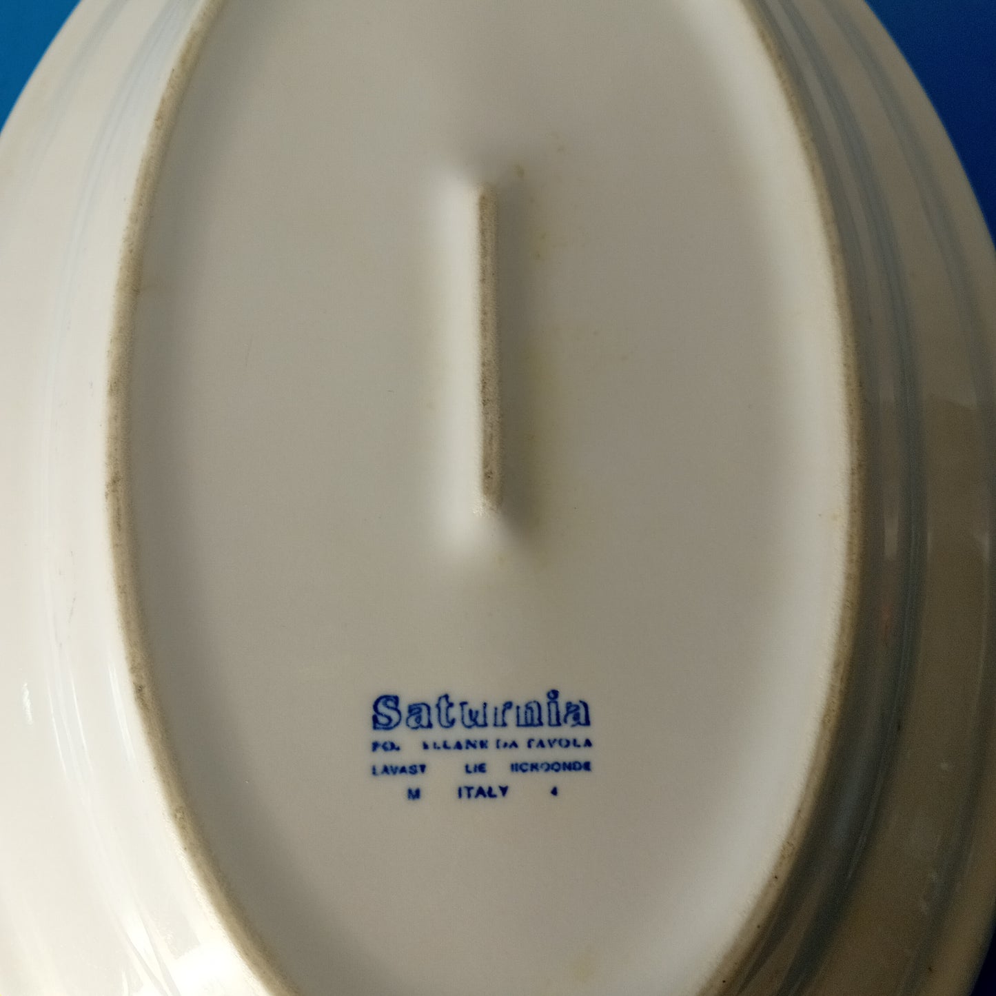 Piatto piano ovale, usato in porcellana Saturnia lunghezza 30cm Ristorazione Sd Service Store