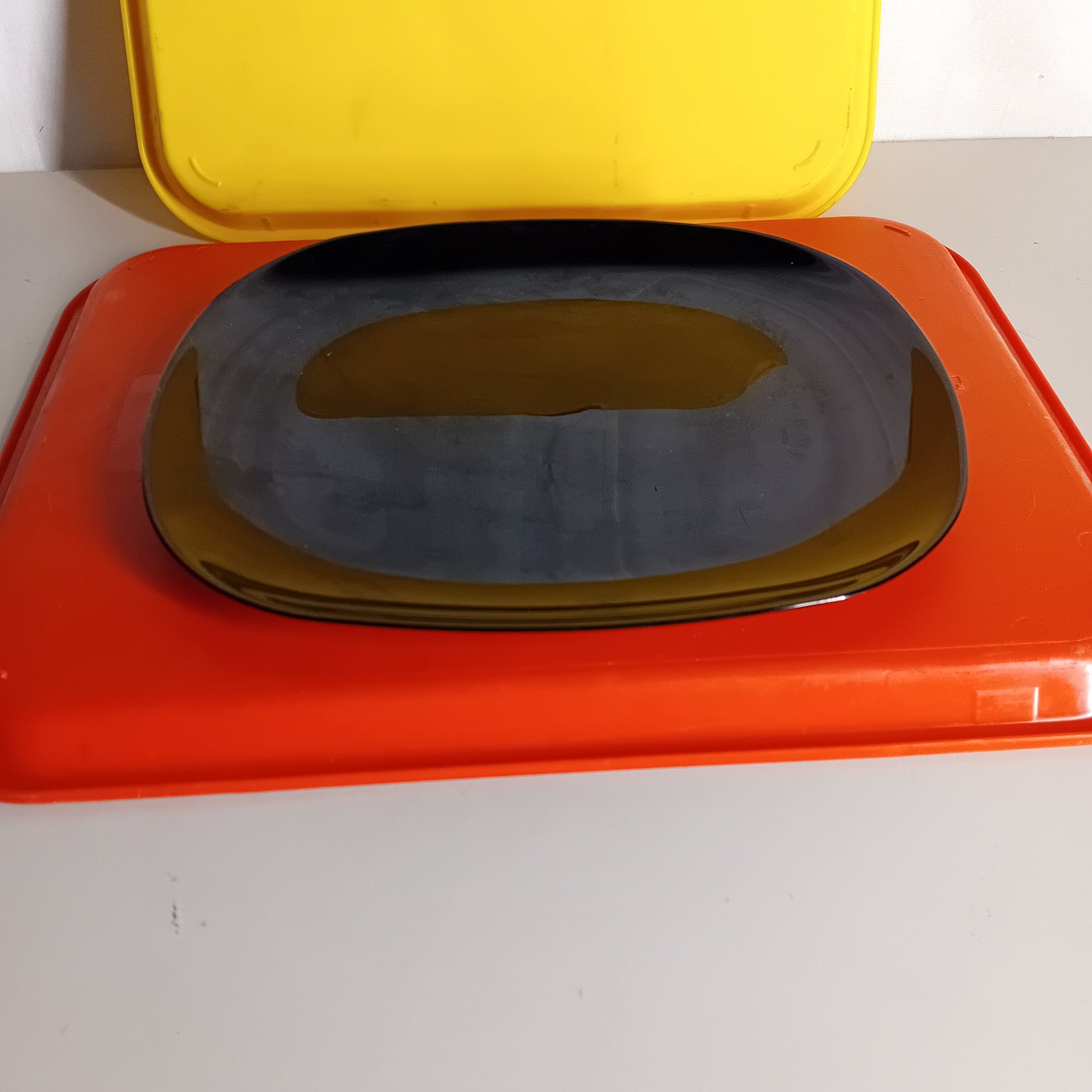 Piatti piani usati in ceramica, 3 pezzi disponibili venduti insieme, 28x23 cm Attrezzatura da ristorazione usata Sd Service Store