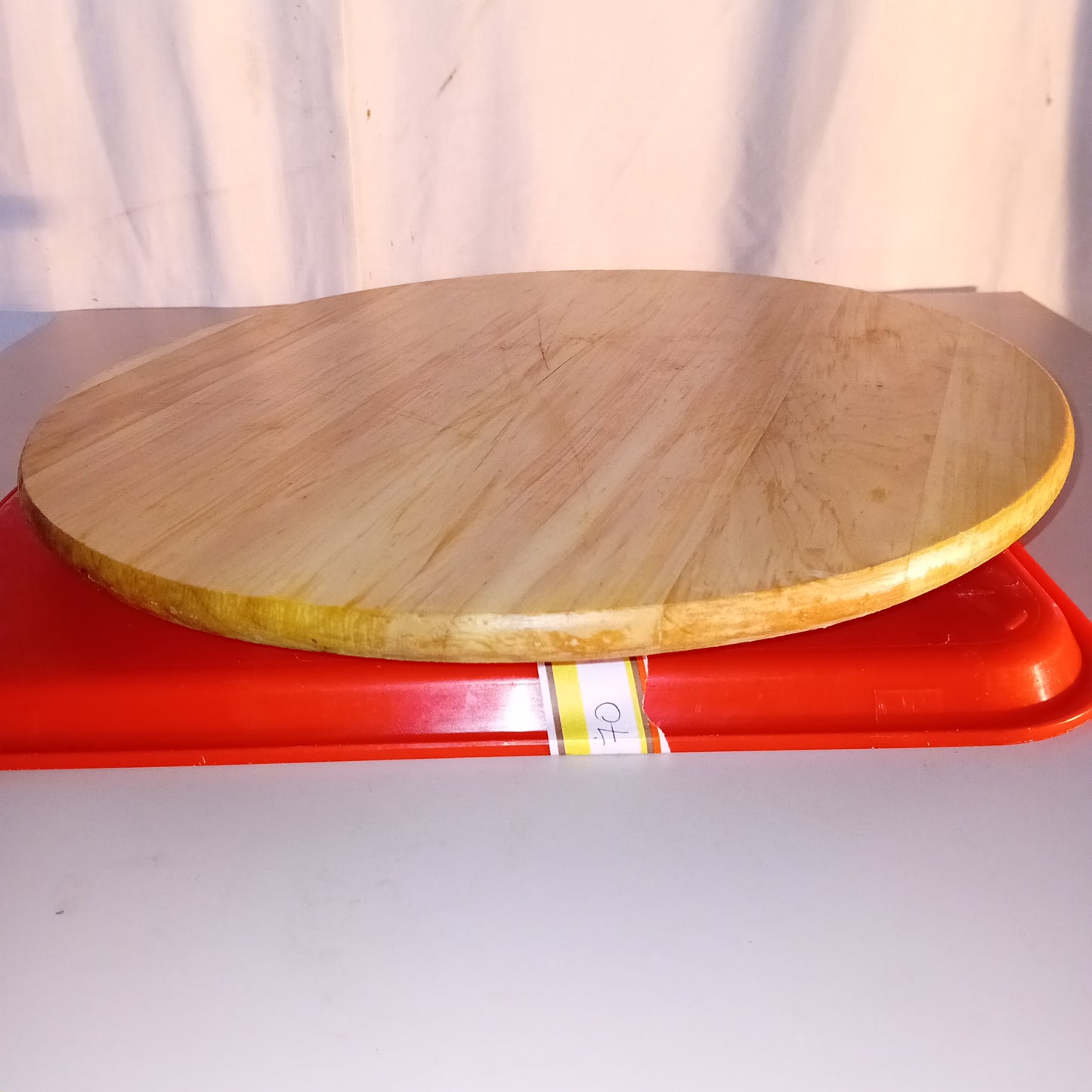 Tagliere circolare in legno girevole diametro 39cm Attrezzatura da ristorazione usata Sd Service Store