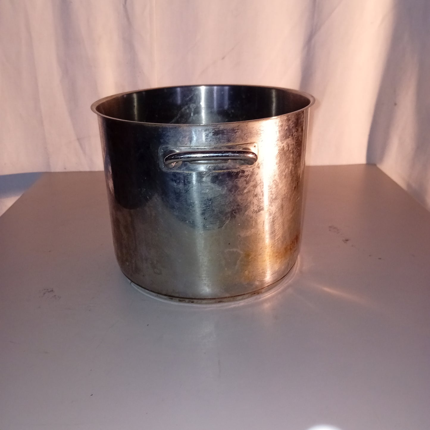 Pentola usata in acciaio inox per induzione con manici, diametro 25cm altezza 20cm Attrezzatura da ristorazione usata Sd Service Store