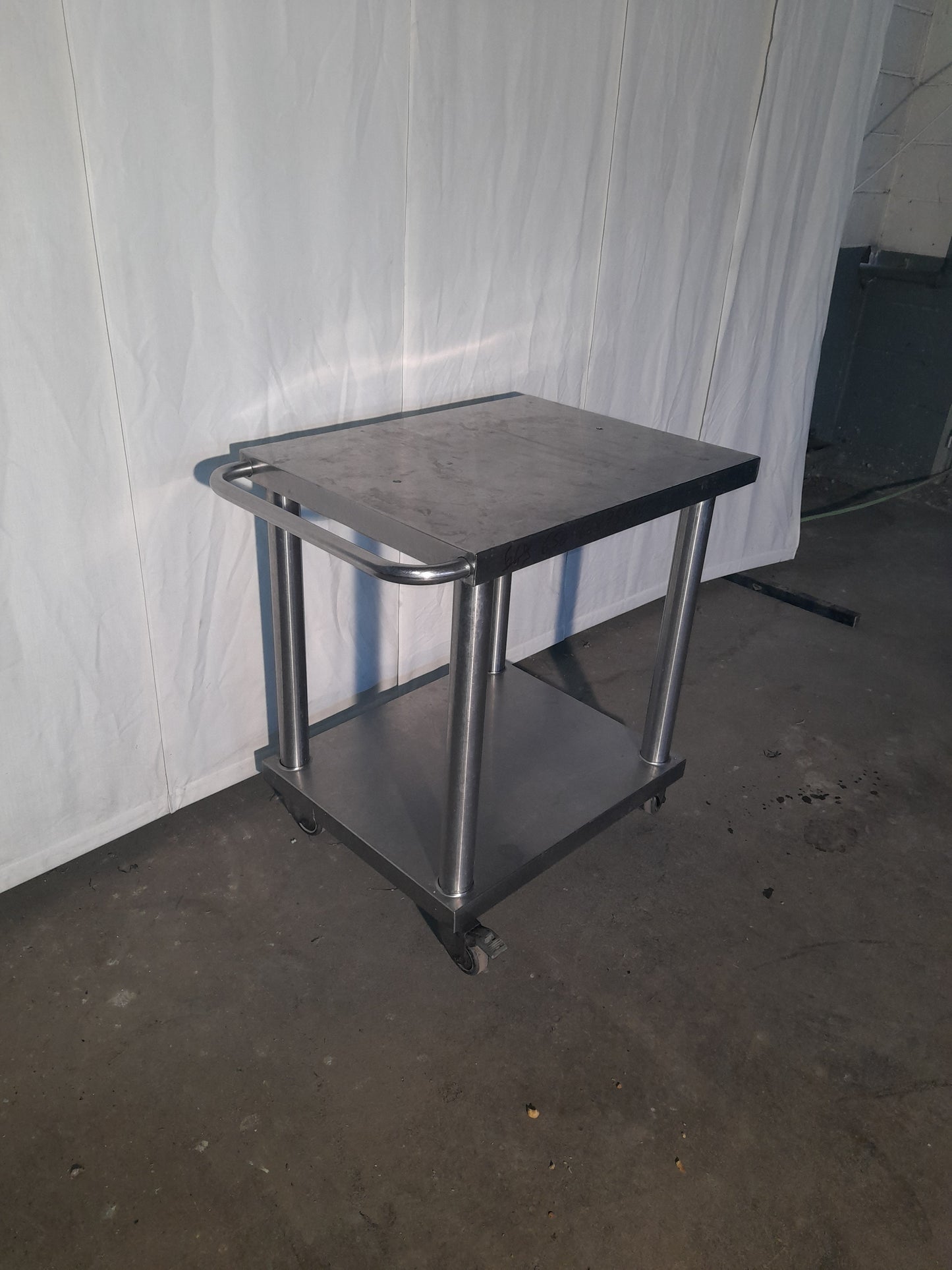 Carrello usato in acciaio inox aisi 304 misure L60 P75 Alto 84 Attrezzatura da ristorazione usata Sd Service Store