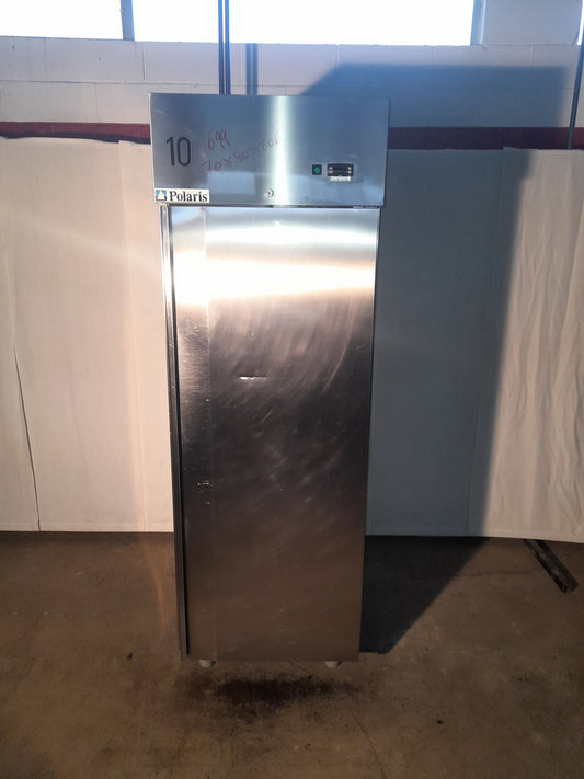 Frigorifero positivo usato in acciaio aisi 304 marca Polaris misure L 70 P 80 Alto 206 Attrezzatura da ristorazione usata Sd Service Store