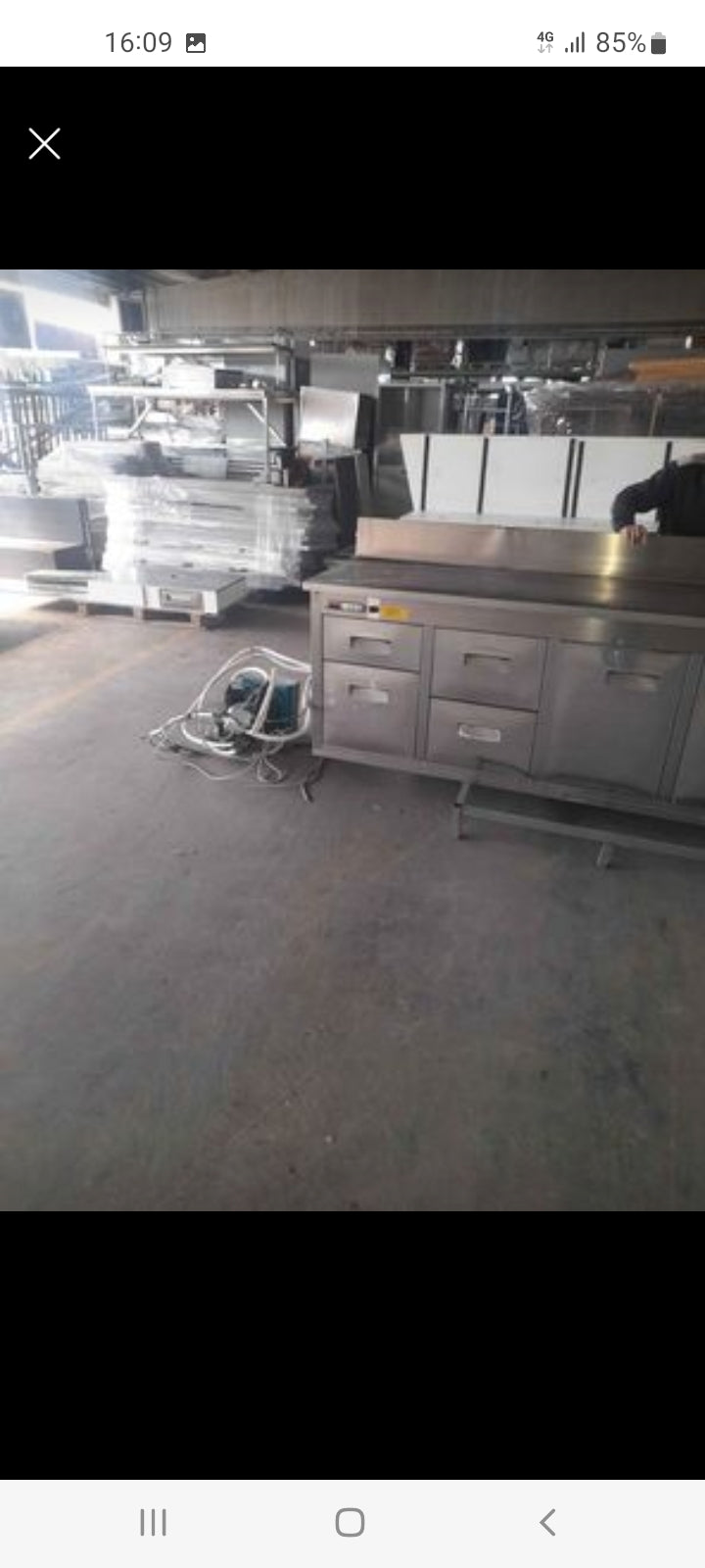 Bancone bar con retrobanco usato (lunghezza del banco bar con marmo 340 cm) (misure retrobanco in foto) Attrezzatura da ristorazione usata Sd Service Store