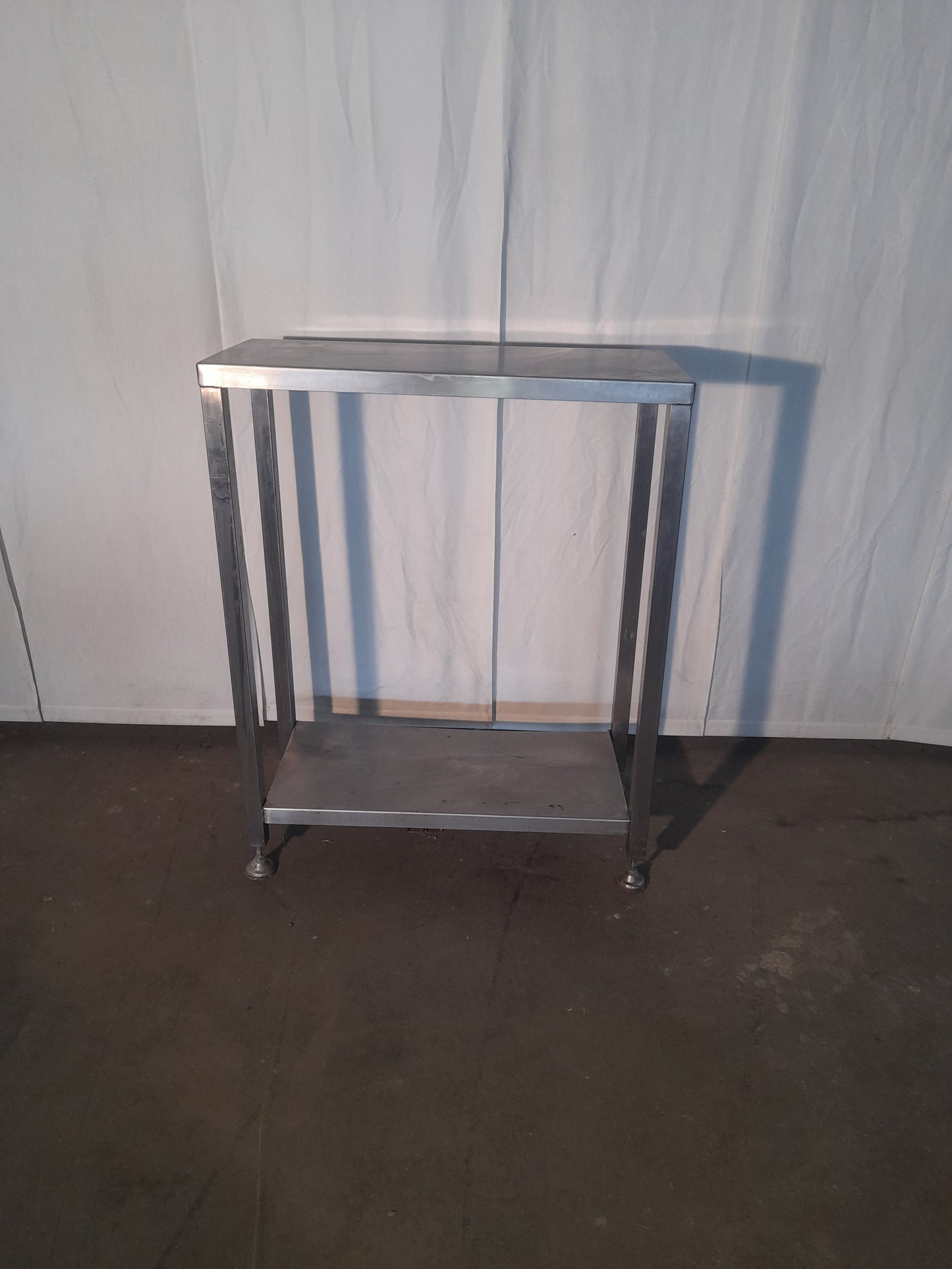 Tavolo usato in acciaio inox aisi 304 misure L 90 P 40 Alto 114 Attrezzatura da ristorazione usata Sd Service Store