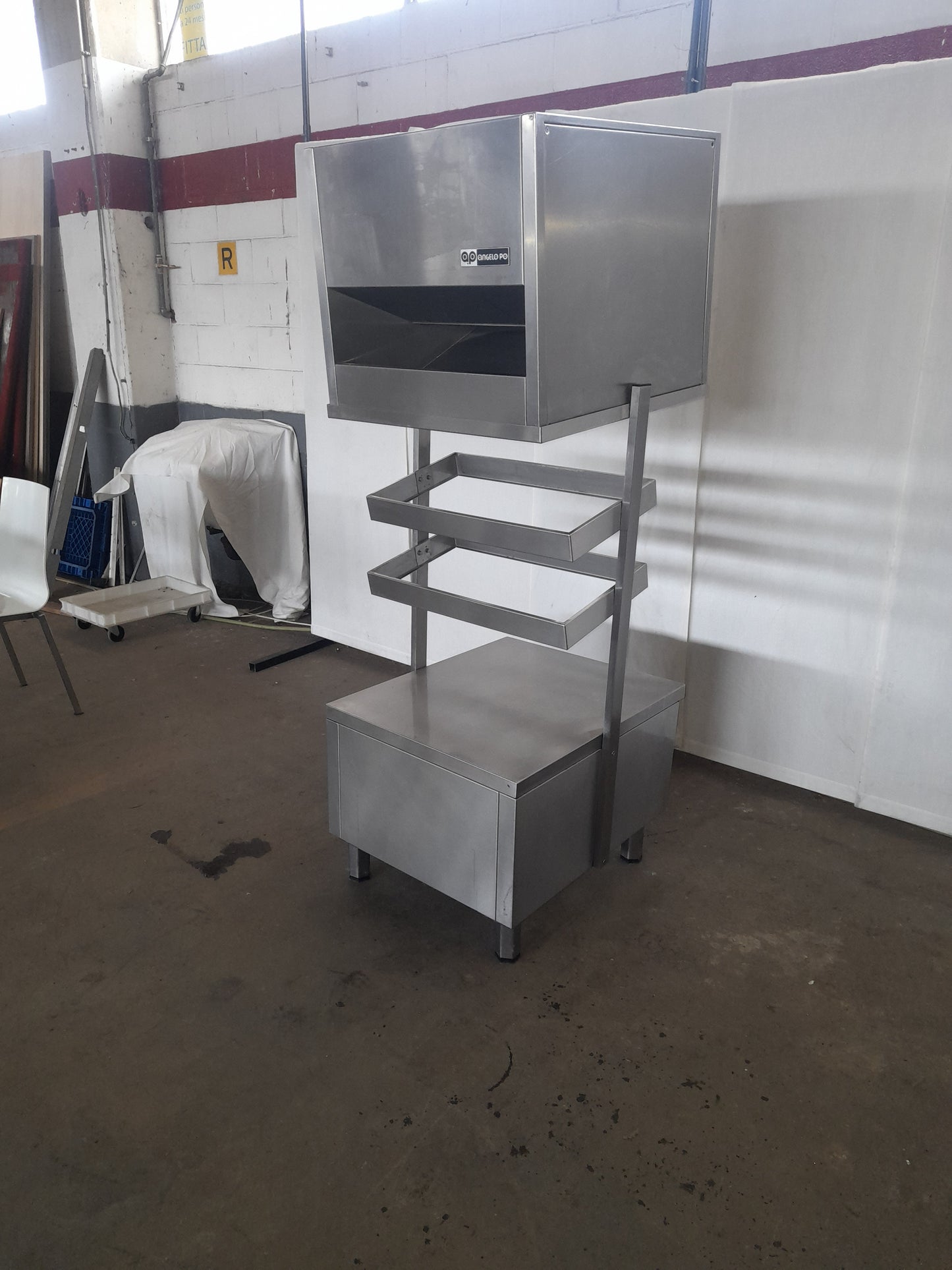 Porta pane usato in acciaio inox asis 304 (marca angelo po) Attrezzatura da ristorazione usata Sd Service Store