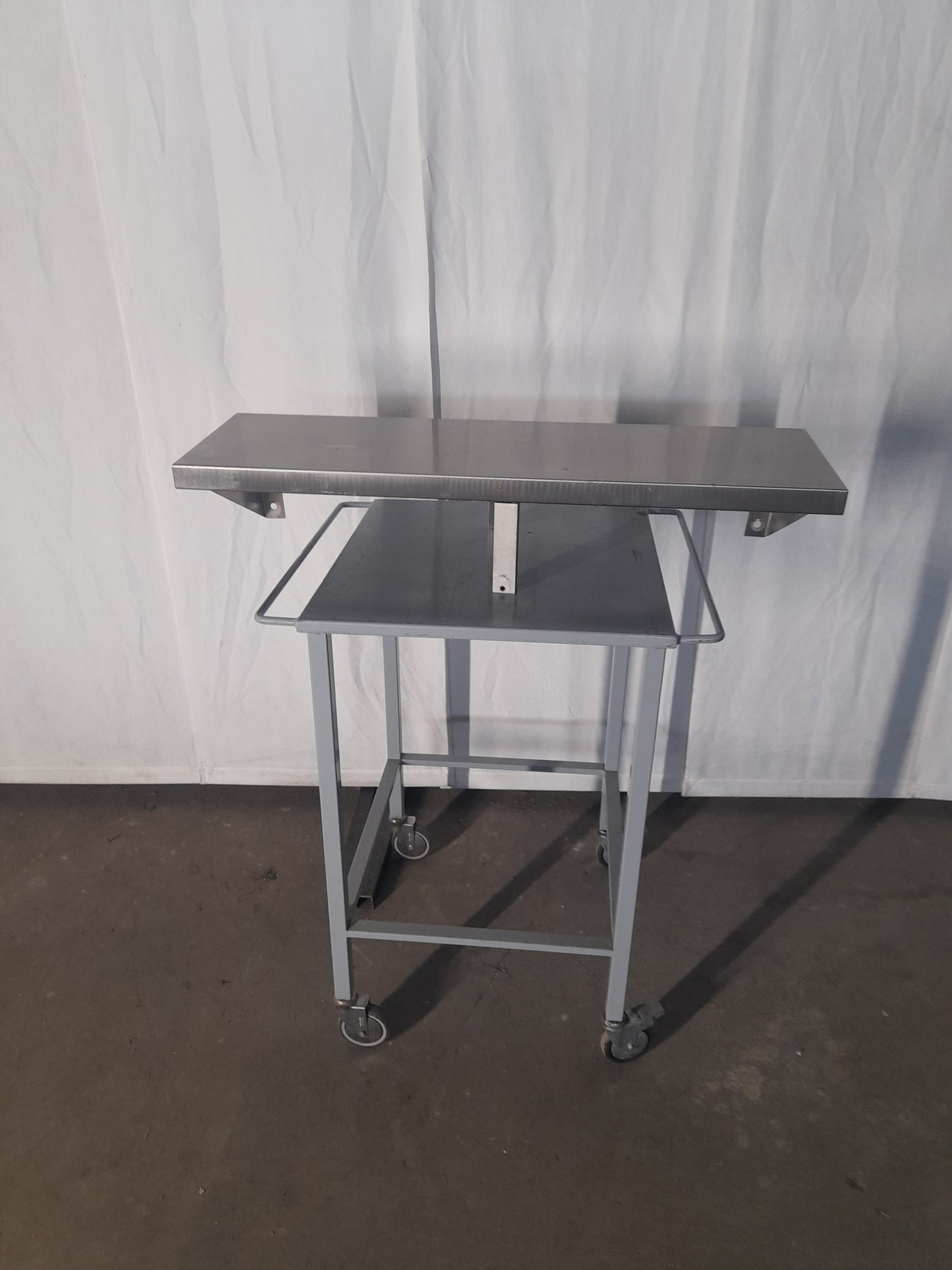 Mensola usata in acciaio inox aisi 304 misure L 100 P 30 Attrezzatura da ristorazione usata Sd Service Store