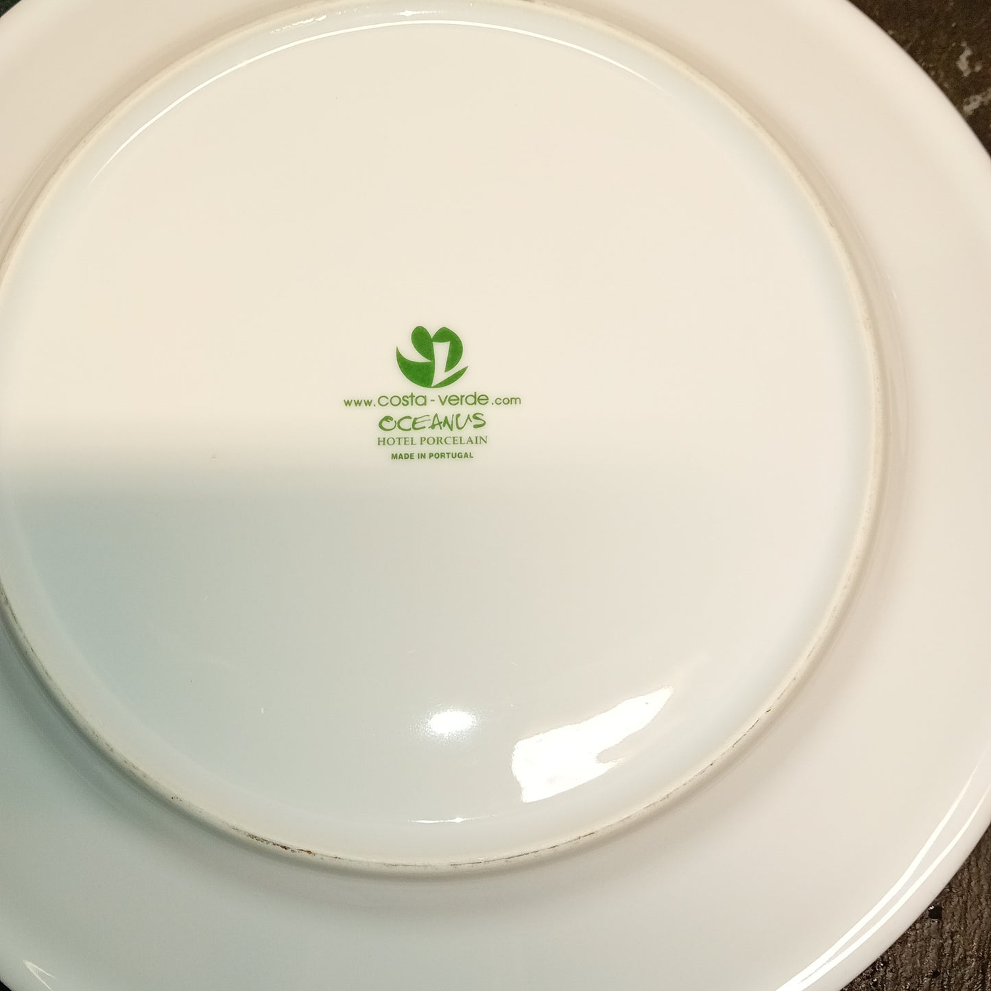 Piatto piano in porcellana diametro 26cm, marca Oceanus Costa Verde,usato per la risorazione Attrezzatura da ristorazione usata Sd Service Store