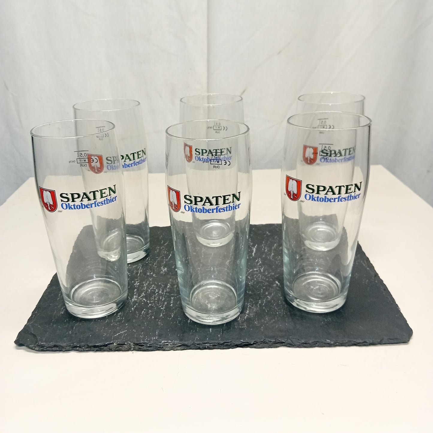 Bicchieri birra , da 0,5l, set da 6 pezzi, marca Spaten,usati per la risorazione Attrezzatura da ristorazione usata Sd Service Store