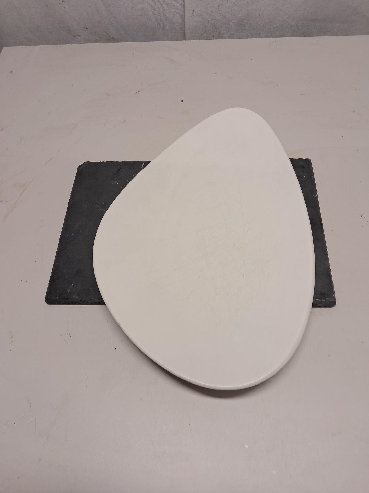 Piatto piano in ceramica , lunghezza 35cm, usato per la ristorazione Attrezzatura da ristorazione usata Sd Service Store