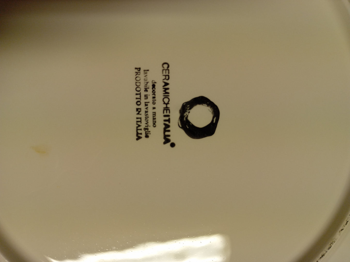 Piatto piano usato in ceramica, Ceramiche Italia diametro 31cm, 4 pezzi disponibili venduti insieme Ristorazione Sd Service Store