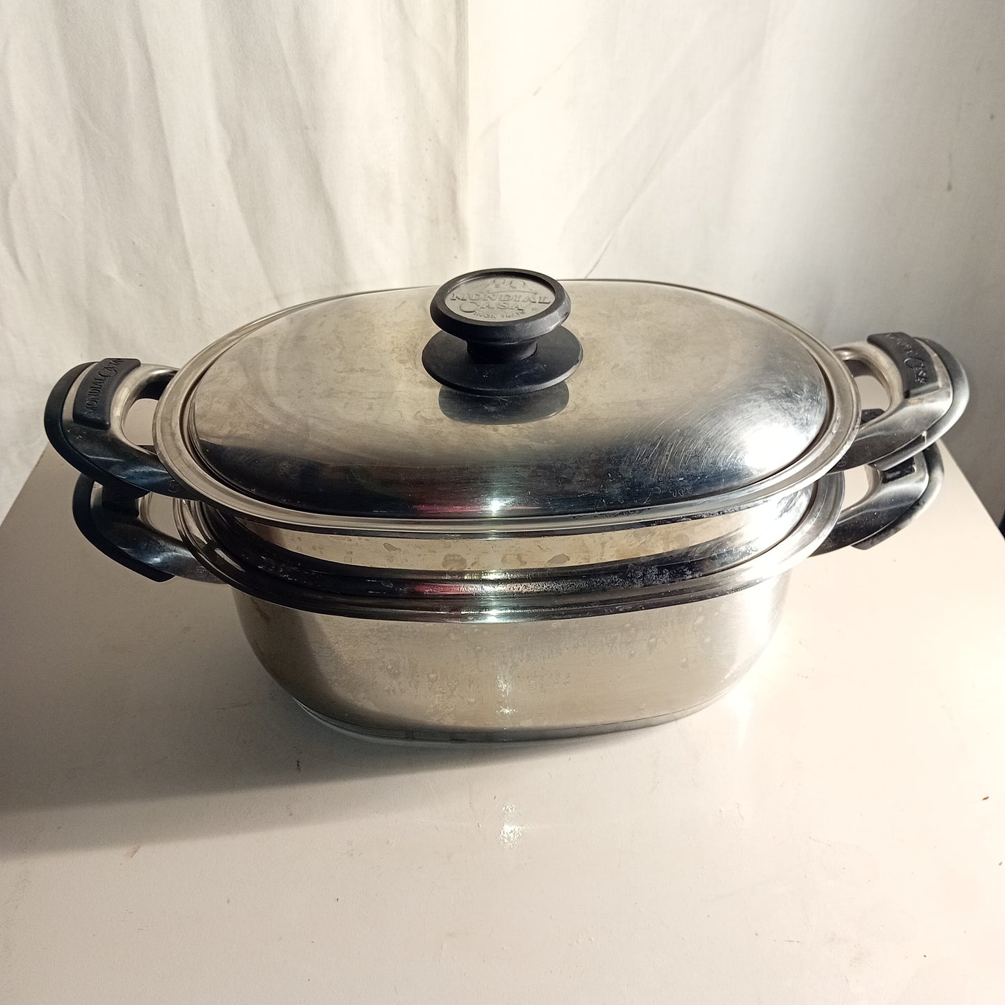 Casseruola con vaporiera in acciaio inox 18/10, 6 L, usata per la ristorazione Ristorazione Sd Service Store