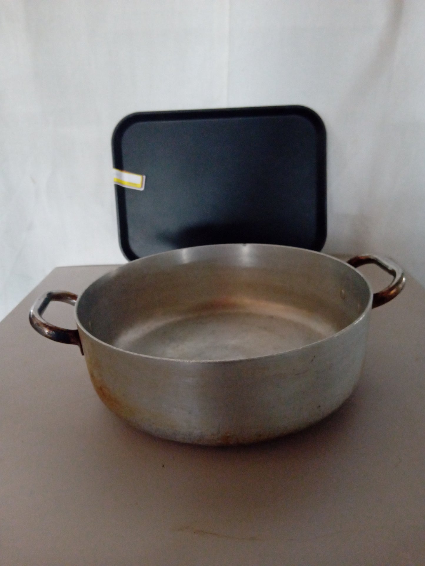Pentola usata in alluminio con manici diametro 32cm altezza 8cm Attrezzatura da ristorazione usata Sd Service Store