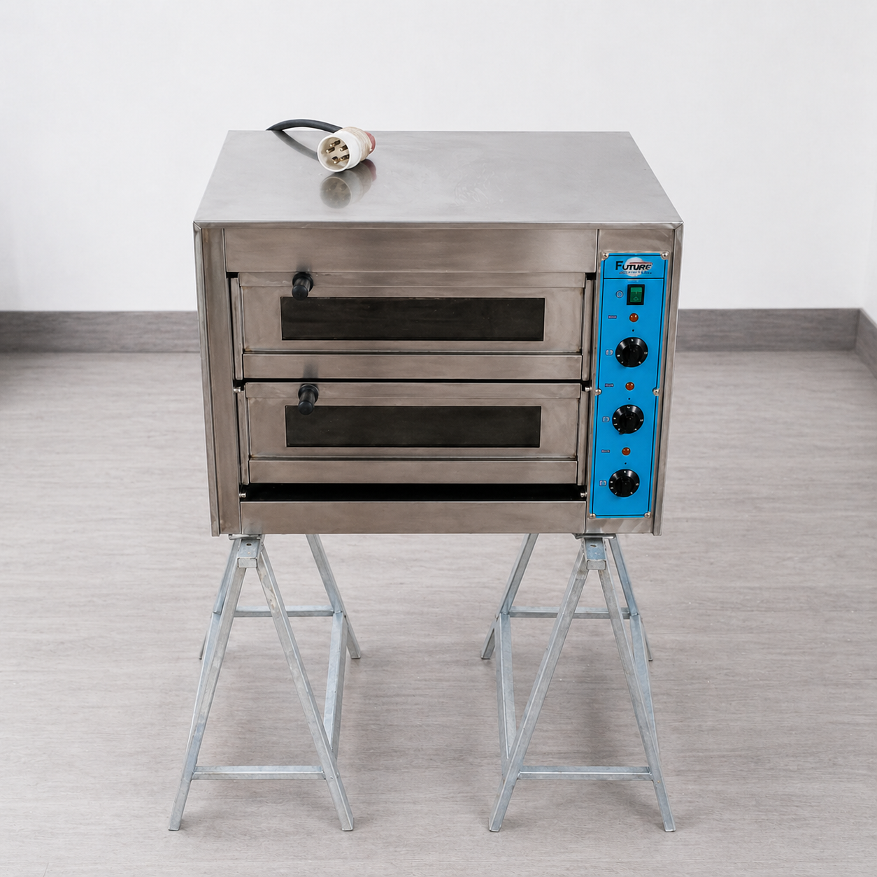 Forno elettrico 2 camere per pizzeria ; ( camera 50x50x13 ) ; 380 V ; L 72 P 63 H 53 , usato per ristorazione Attrezzatura da ristorazione usata Sd Service Store