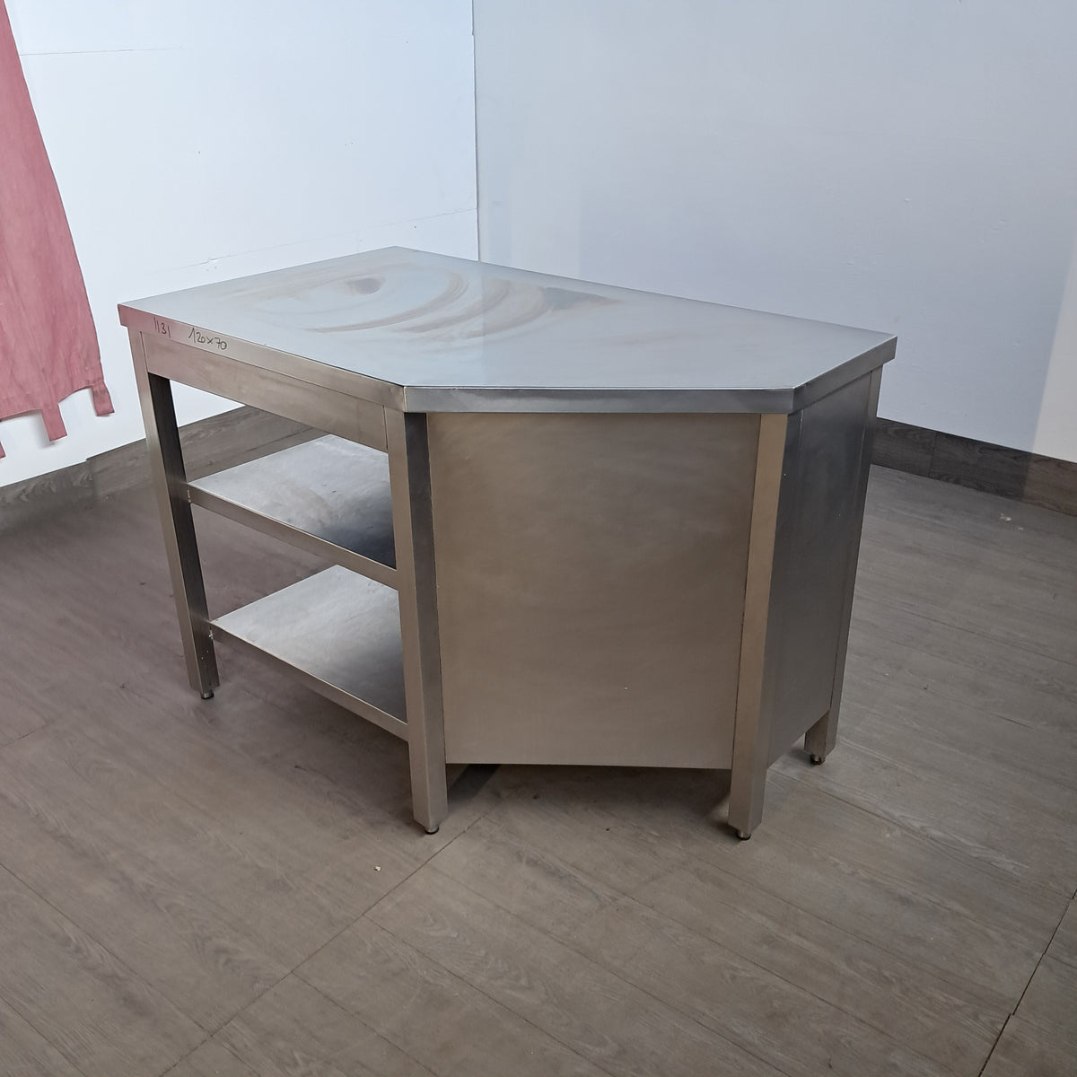 Tavolo in acciaio inox AISI 304, L 120 cm, P 70 cm, H 85 cm — usato Attrezzatura da ristorazione usata Sd Service Store