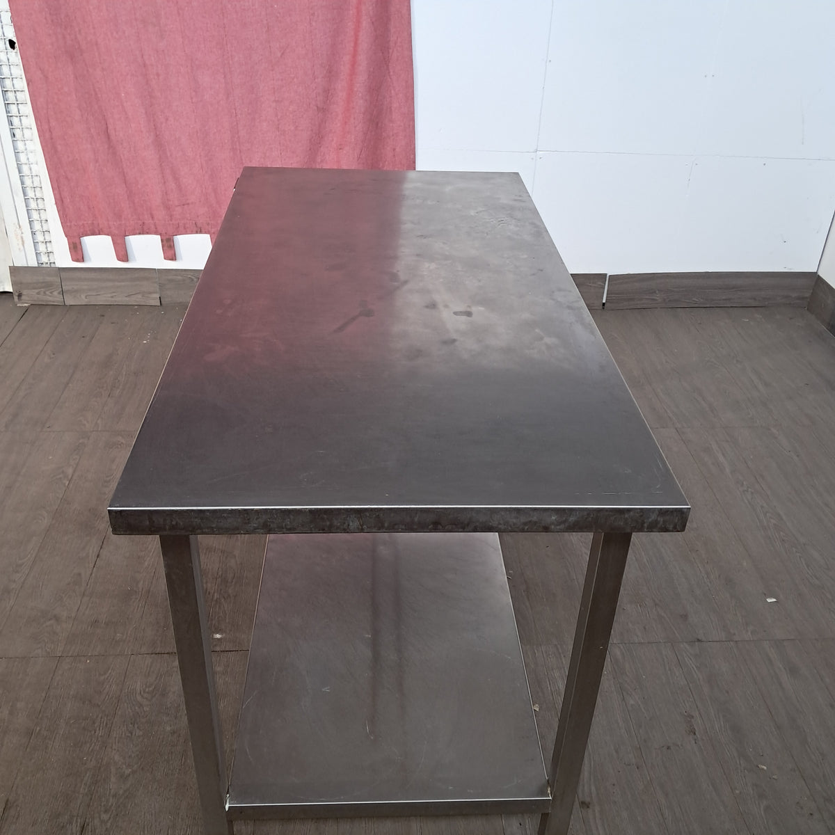 Tavolo in acciaio Aisi 304 con 1 cassetto per ristorante L 140 P 70 H 85