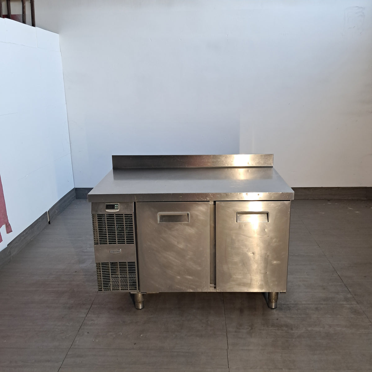 Banco frigorifero negativo inox AISI 304 con 2 sportelli, L 120 cm, P 70 cm, H 85 cm — usato Attrezzatura da ristorazione usata Sd Service Store