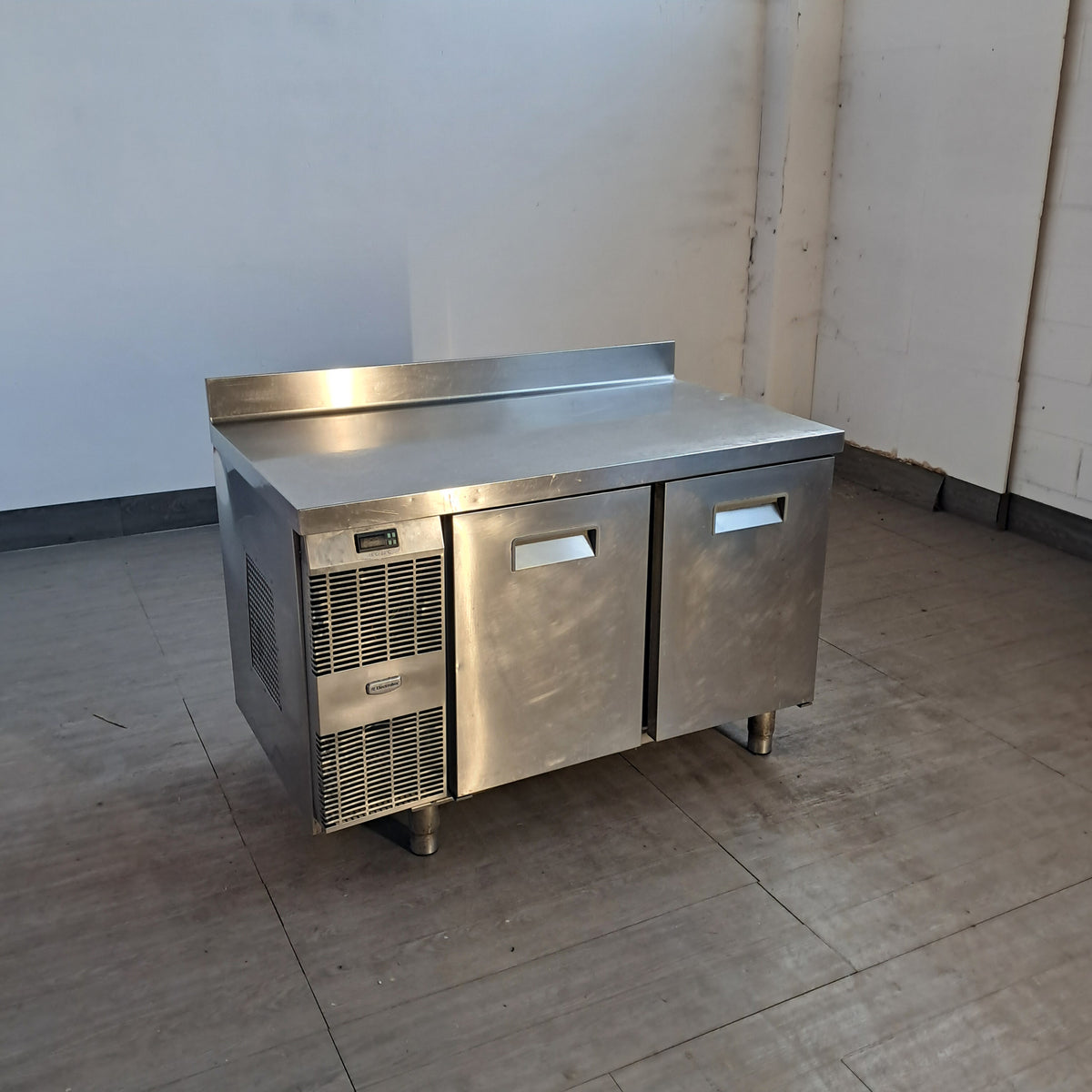 Banco frigorifero negativo inox AISI 304 con 2 sportelli, L 120 cm, P 70 cm, H 85 cm — usato Attrezzatura da ristorazione usata Sd Service Store