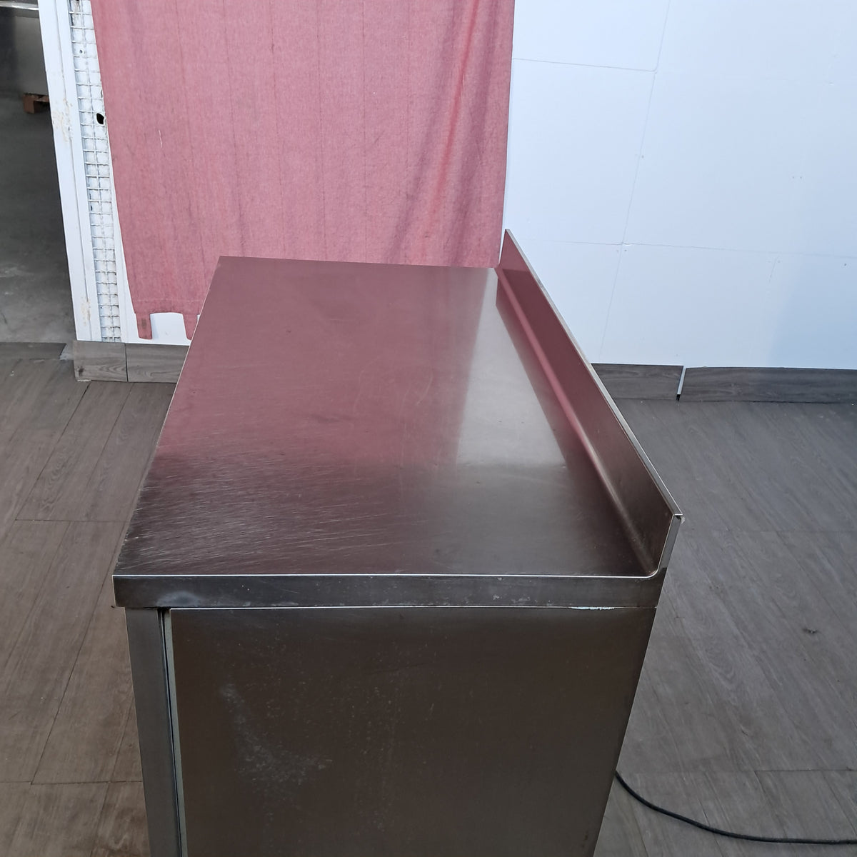 Banco frigorifero negativo inox AISI 304 con 2 sportelli, L 120 cm, P 70 cm, H 85 cm — usato Attrezzatura da ristorazione usata Sd Service Store