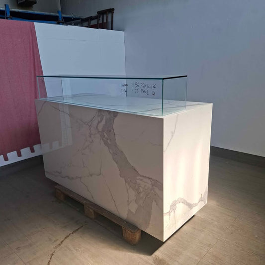 Banco esposizione per pizzeria ristorante L 176 P 70 (H 120 con vetro montato) Attrezzatura da ristorazione usata Sd Service Store