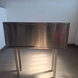 Pensilie in acciao per ristorante con 2 porte scorrevoli L 140 P 40 H 60 Attrezzatura da ristorazione usata Sd Service Store