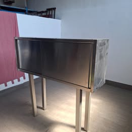 Pensilie in acciao per ristorante con 2 porte scorrevoli L 150 P 40 H 60 Attrezzatura da ristorazione usata Sd Service Store