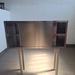 Pensilie in acciao per ristorante con 2 porte scorrevoli L 140 P 40 H 65 Attrezzatura da ristorazione usata Sd Service Store