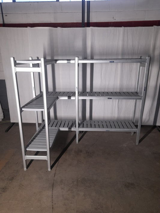 Scaffali usati per cella frigorifera usati misure L 226 P 112 Alto 155 (larg piano appoggio 37 cm) Attrezzatura da ristorazione usata Sd Service Store   