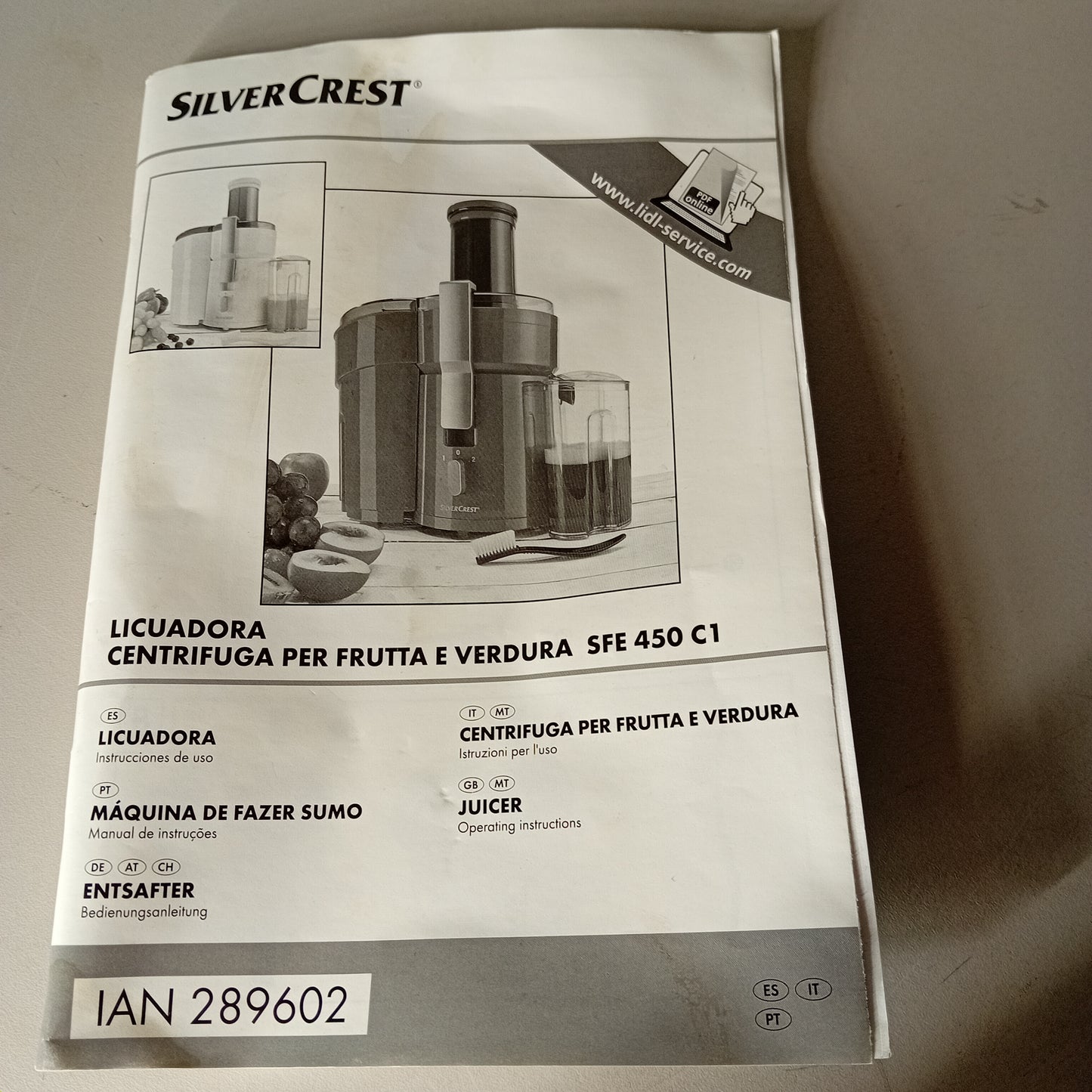 Centrifuga frutta e verdura usata Silver Crest 2 velocità Attrezzatura da ristorazione usata Sd Service Store   