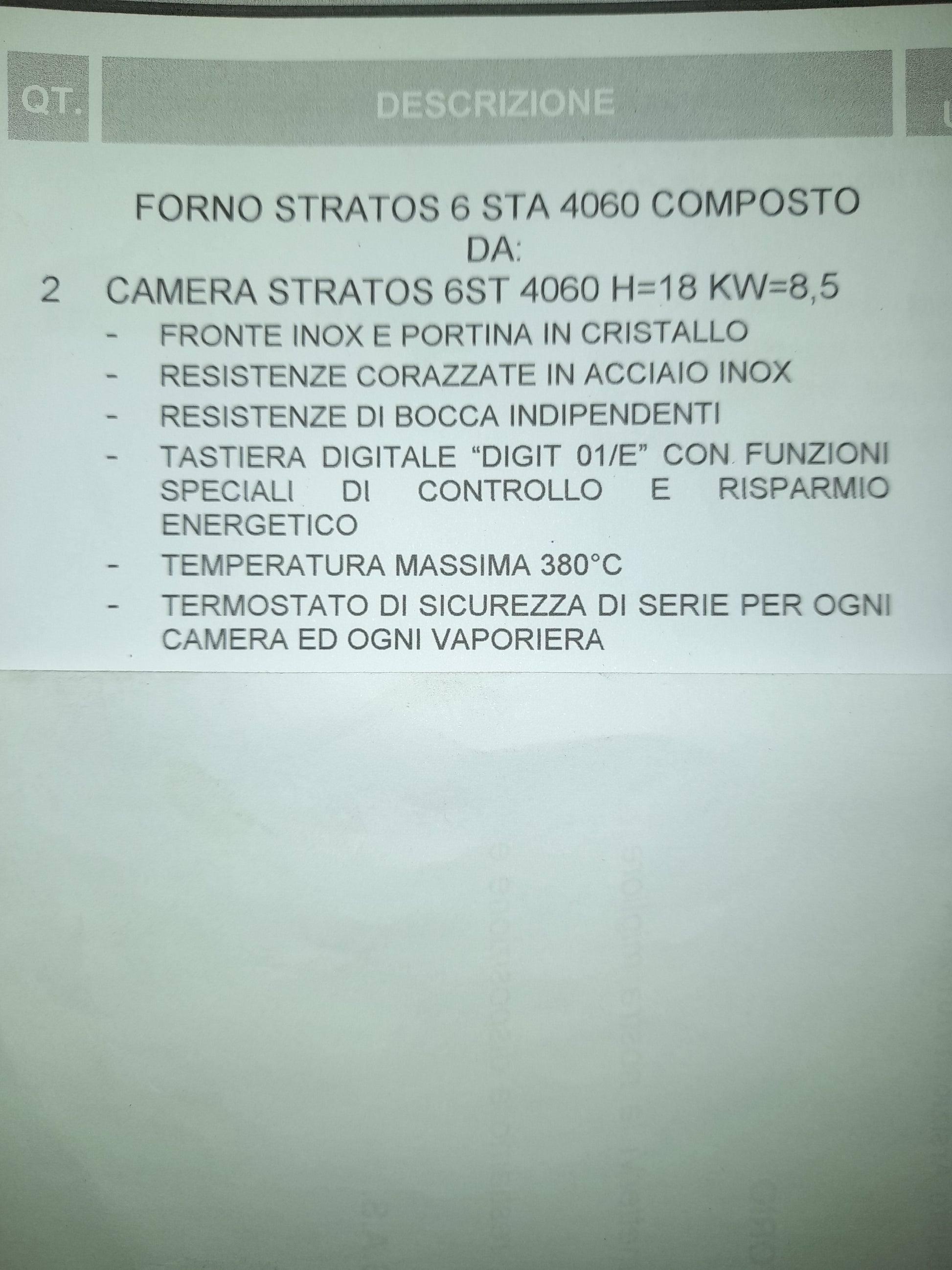 Forno elettrico usato 2 camere per pizza ( marca POLIN corrente 380 v ) misure est. L 173 P 161 Alto 186 (mis camera 136x125x18) Attrezzatura da ristorazione usata Sd Service Store   