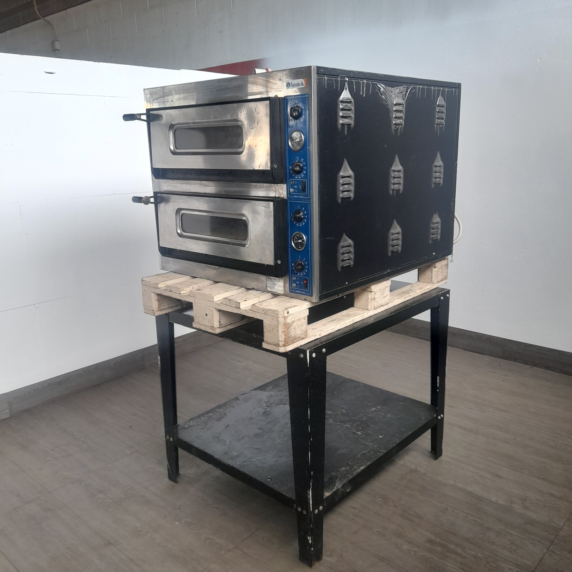 Forno per pizzeria elettrico usato ( 2 camere 4+4 ) corrente 380 v (marca AMITEK) Attrezzatura da ristorazione usata Sd Service Store   