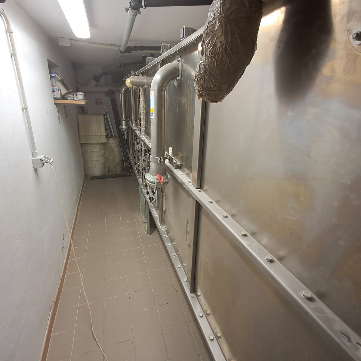2 silos per farina in acciaio inox AISI 304 — usati per panificio