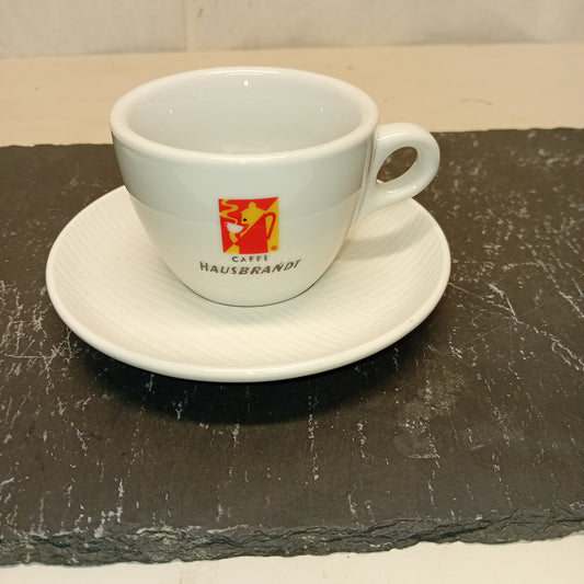 Tazze da cappuccino con piattino, marca Caffè Hausbrandt,usate per la risorazione Attrezzatura da ristorazione usata Sd Service Store