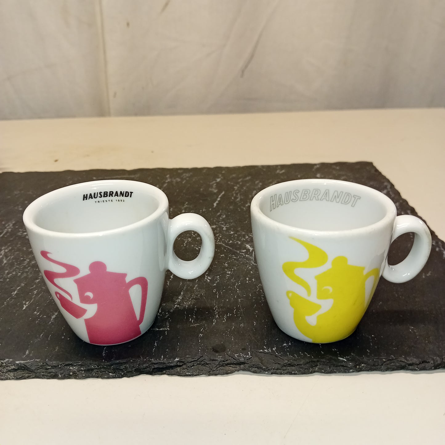 Set da 6 tazzine da caffè , in porcellana, redisegn Caffè Hausbrandt,usatieper la risorazione Attrezzatura da ristorazione usata Sd Service Store