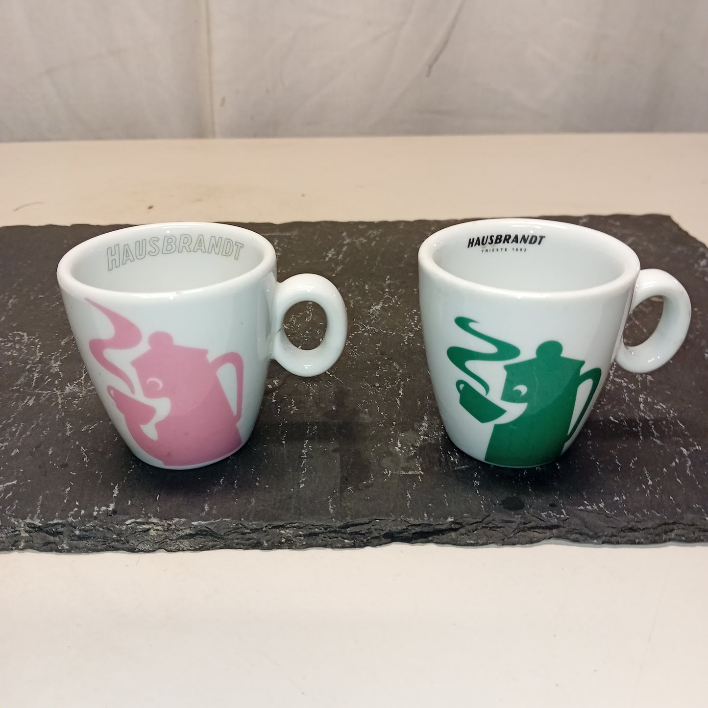 Set da 6 tazzine da caffè , in porcellana, redisegn Caffè Hausbrandt,usatieper la risorazione Attrezzatura da ristorazione usata Sd Service Store
