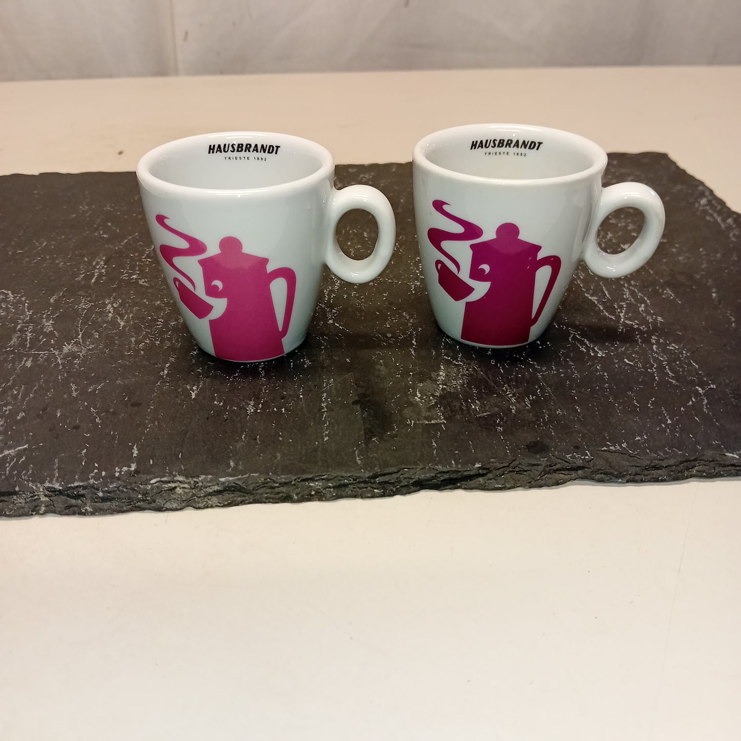 Set da 6 tazzine da caffè , in porcellana, redisegn Caffè Hausbrandt,usatieper la risorazione Attrezzatura da ristorazione usata Sd Service Store