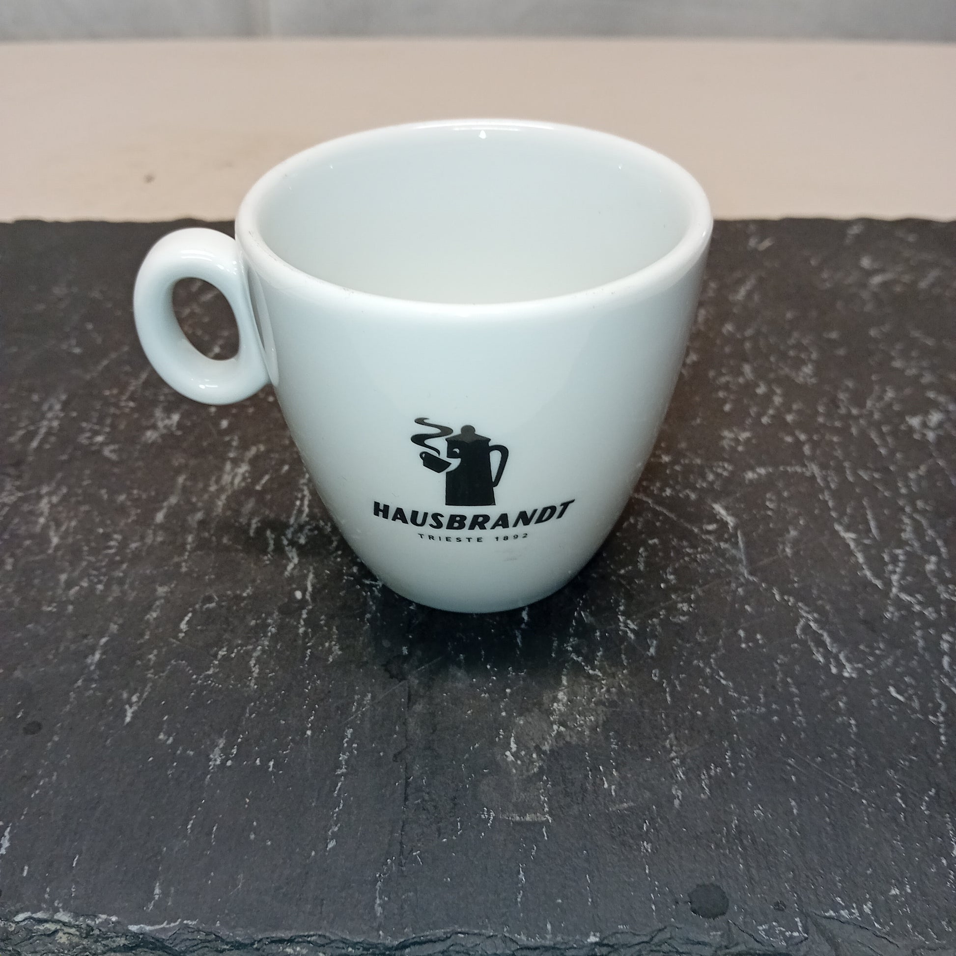Set da 6 tazze da cappuccino , con piattino, marca Caffè Hausbrandt,usate per la risorazione Attrezzatura da ristorazione usata Sd Service Store