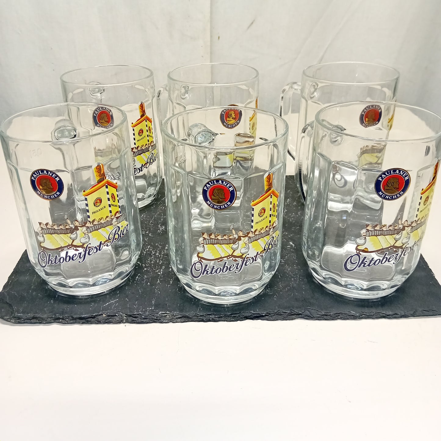 Boccali birra da 0,5l., 1 set 6 pezzi, marca Paulaner,usati per la risorazione Attrezzatura da ristorazione usata Sd Service Store
