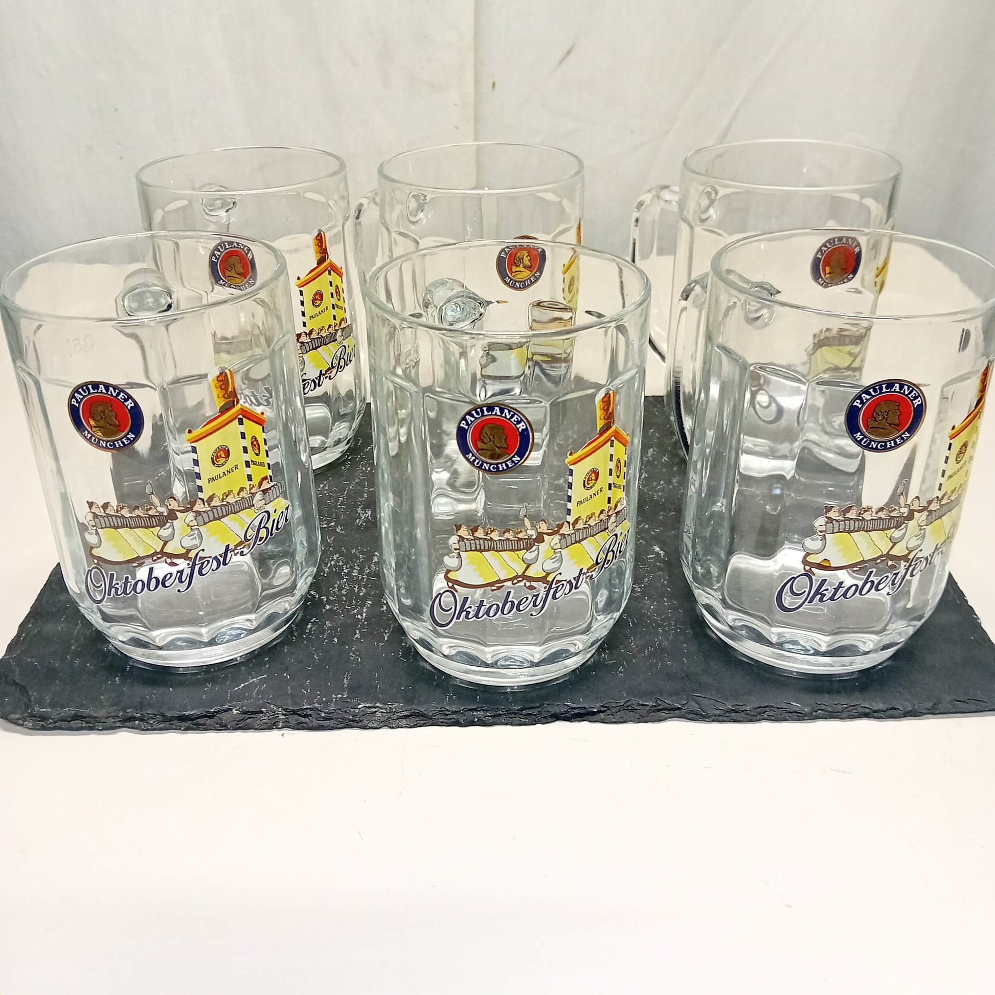 Boccali birra da 0,5l., 1 set 6 pezzi, marca Paulaner,usati per la risorazione Attrezzatura da ristorazione usata Sd Service Store