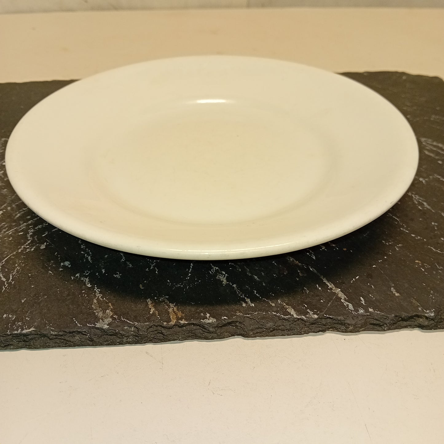 Piatti piani in porcellana, diametro 20cm, marca Saturnia,usati per la ristorazione Attrezzatura da ristorazione usata Sd Service Store